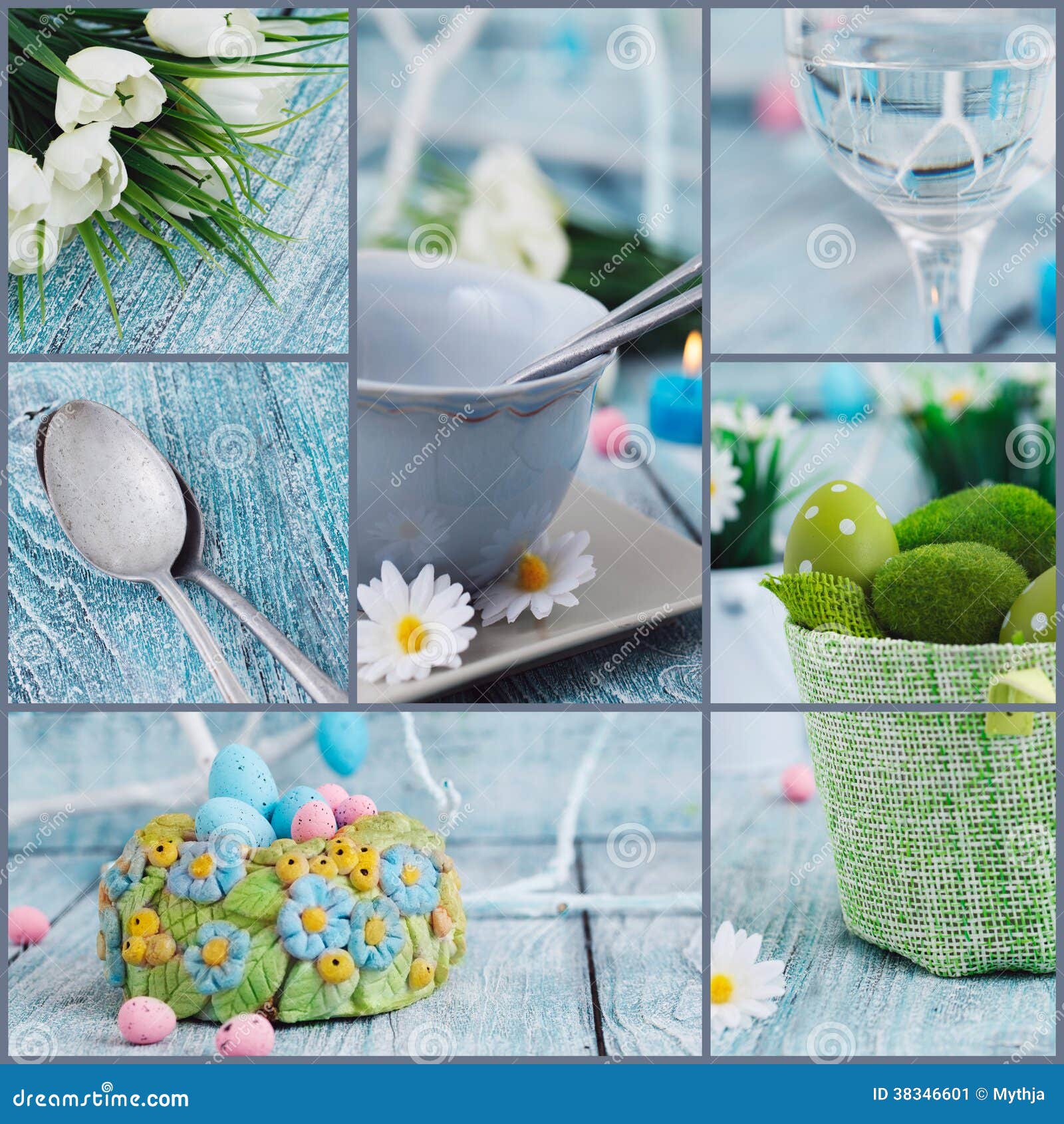 Easter collage stock image. Image of bunny, flowers, hare 38346601