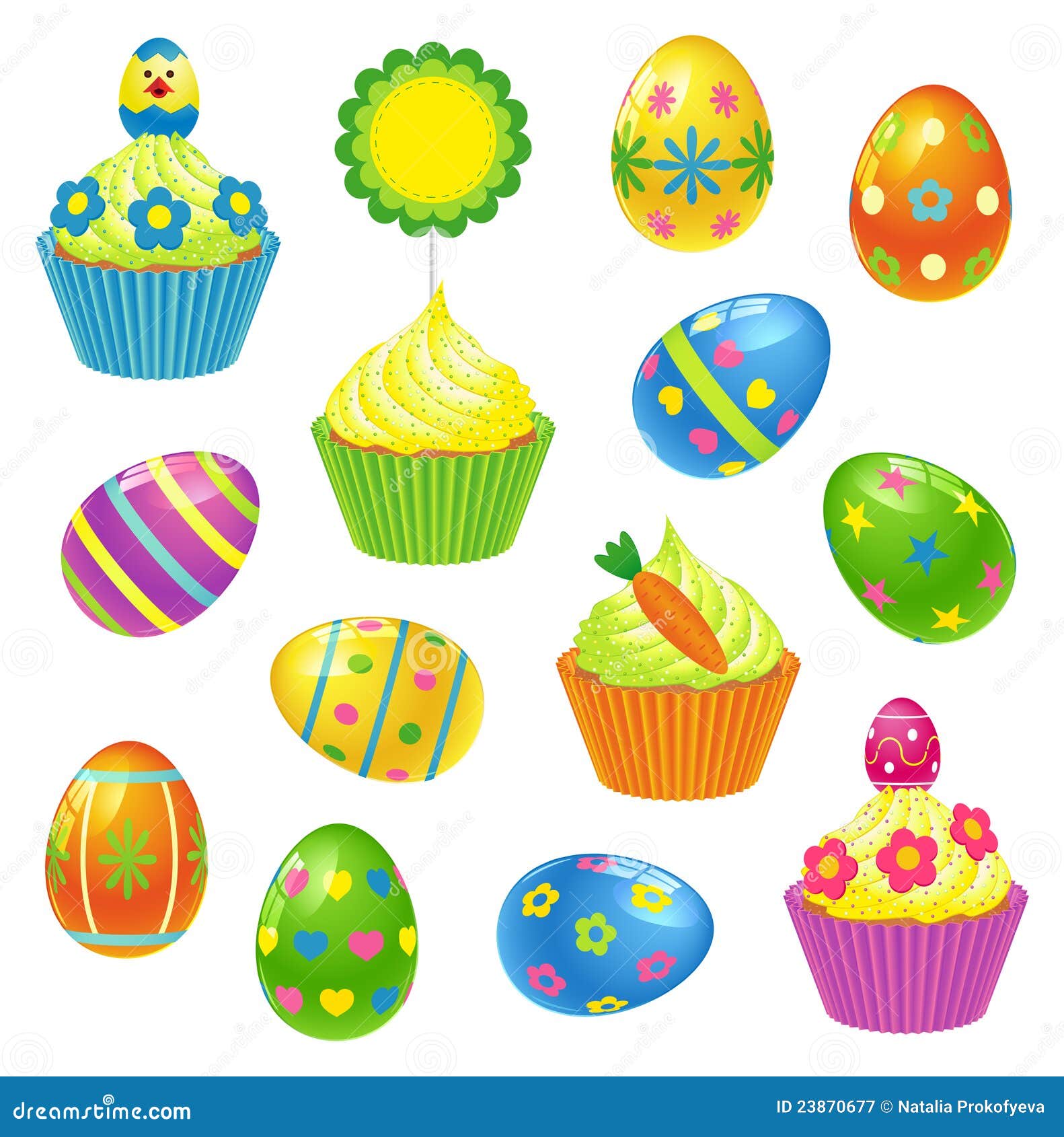 Easter collection stock vector. Illustration of delicious 23870677