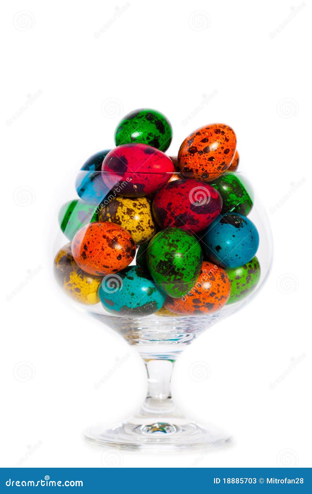 Easter Colorful Eggs In Glass Stock Image Image of kitchen, cute