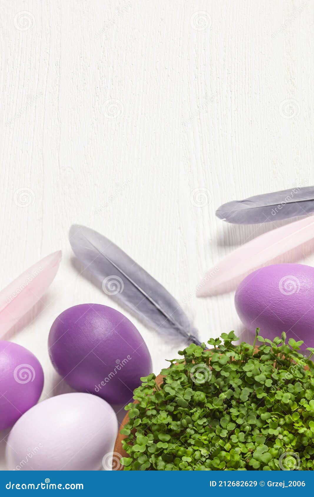 easter composition with space for text