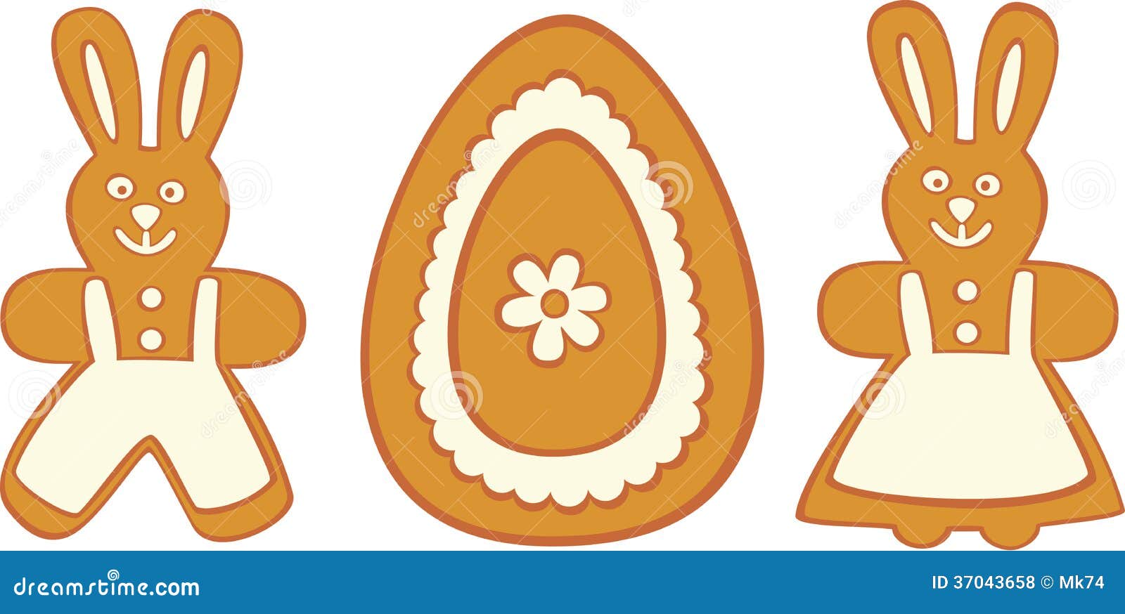 Easter cookies stock vector. Illustration of illustration 37043658