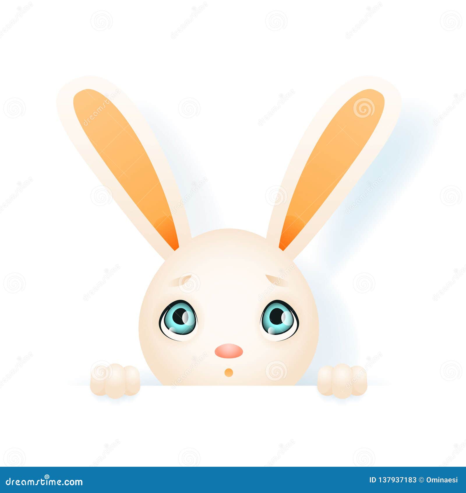 Download Easter Cute Bunny Rabbit Hole Paws Isolated Design ...