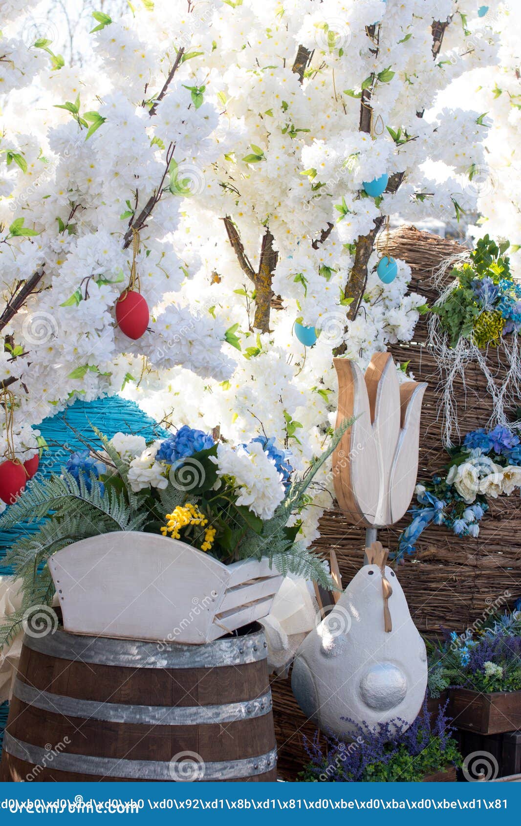 easter decor in a rustic style.