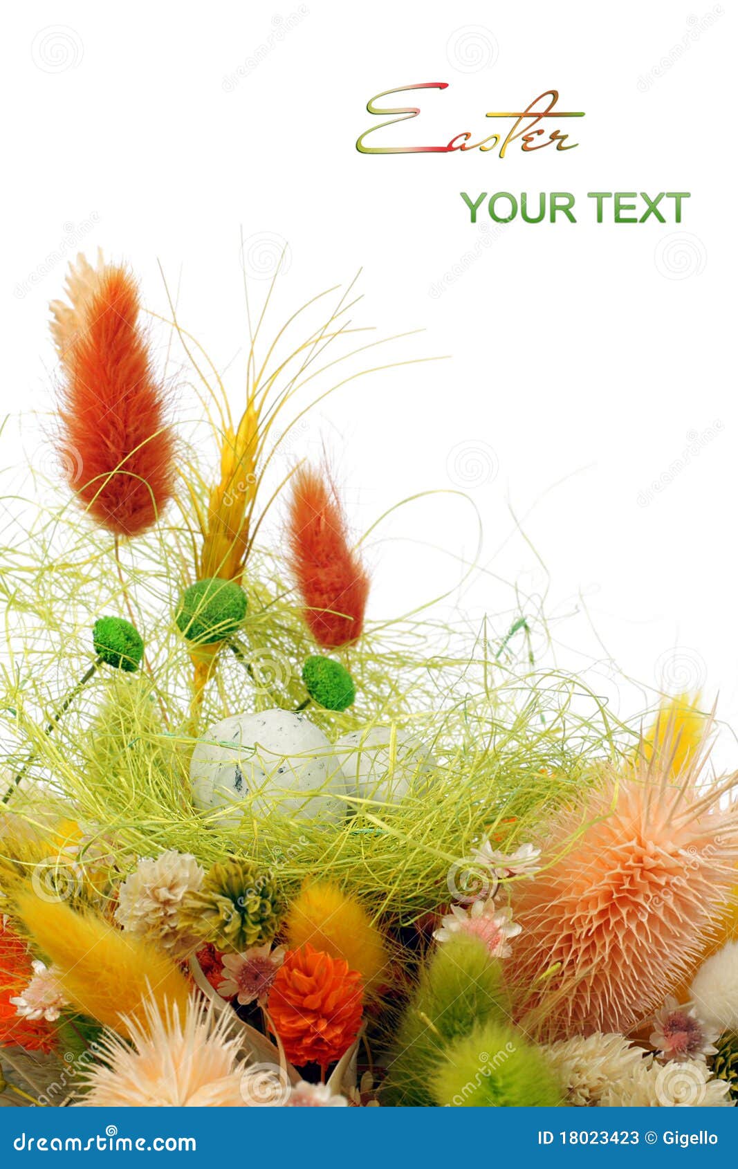 Easter Decoration Background Stock Image Image of cute, close 18023423