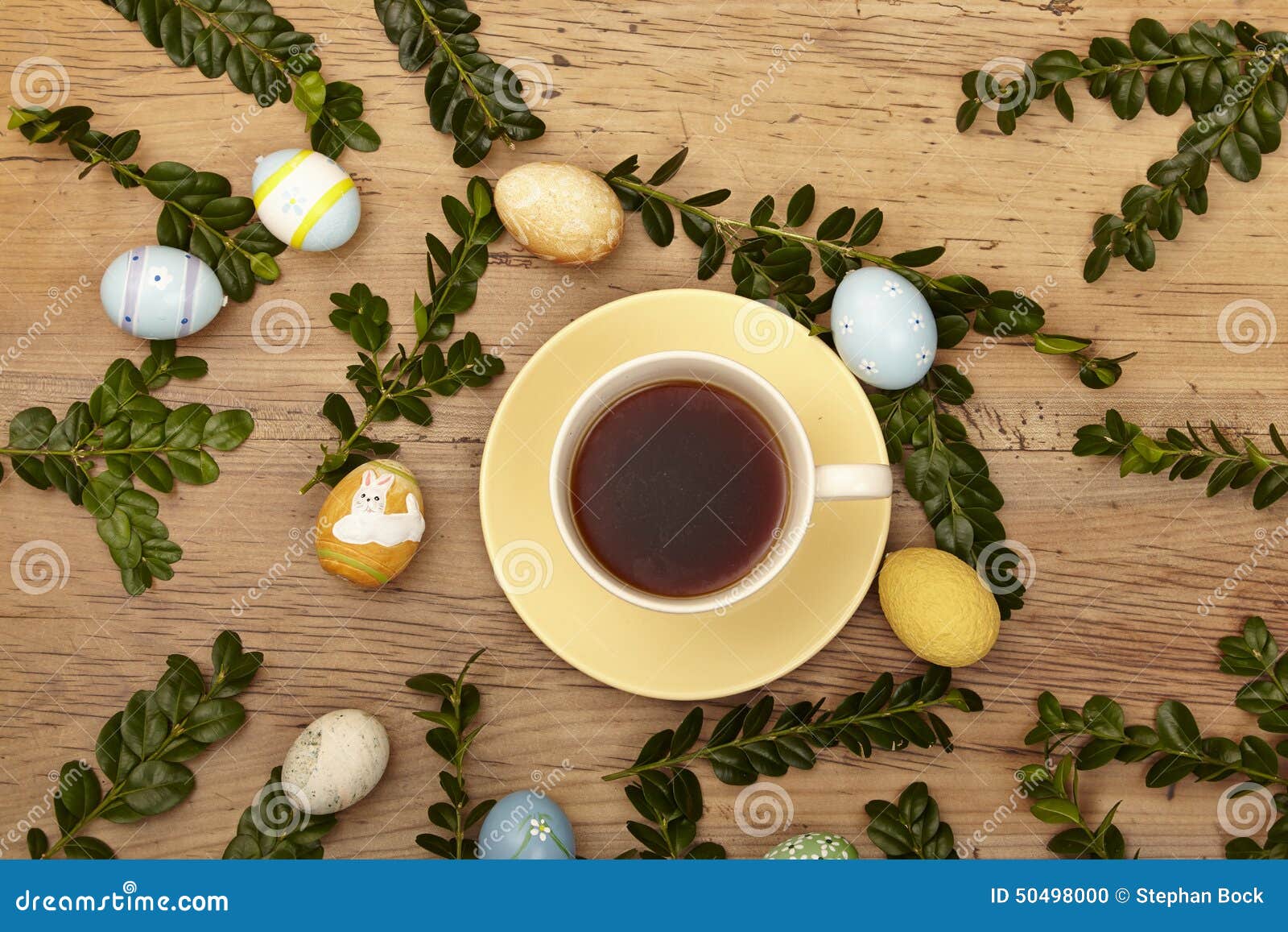 Easter Decoration and Coffee Cup Stock Photo Image of drink, cups