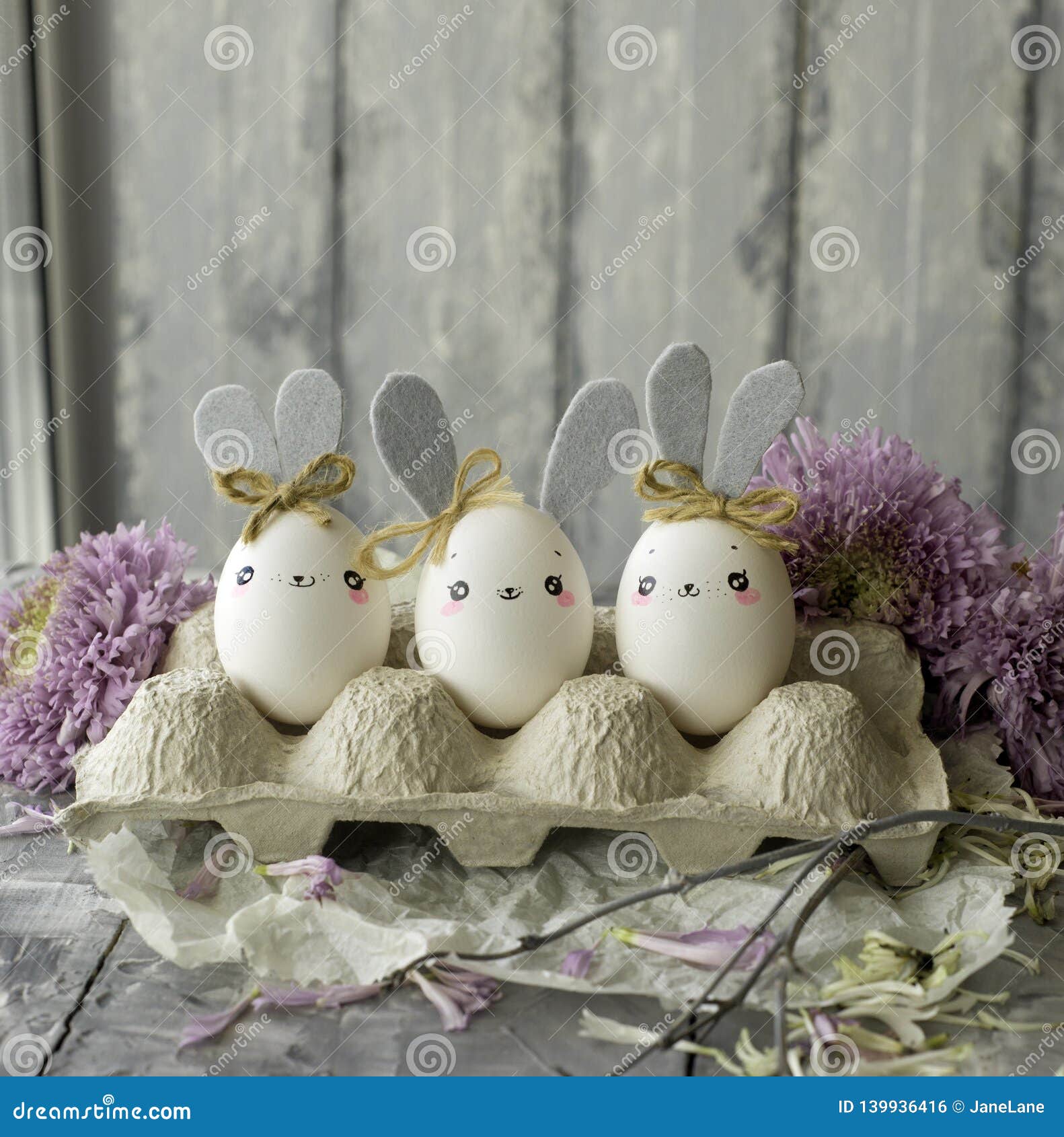 Easter Decoration for Home, Handmade Work, Cute Eggshell Rabbits ...