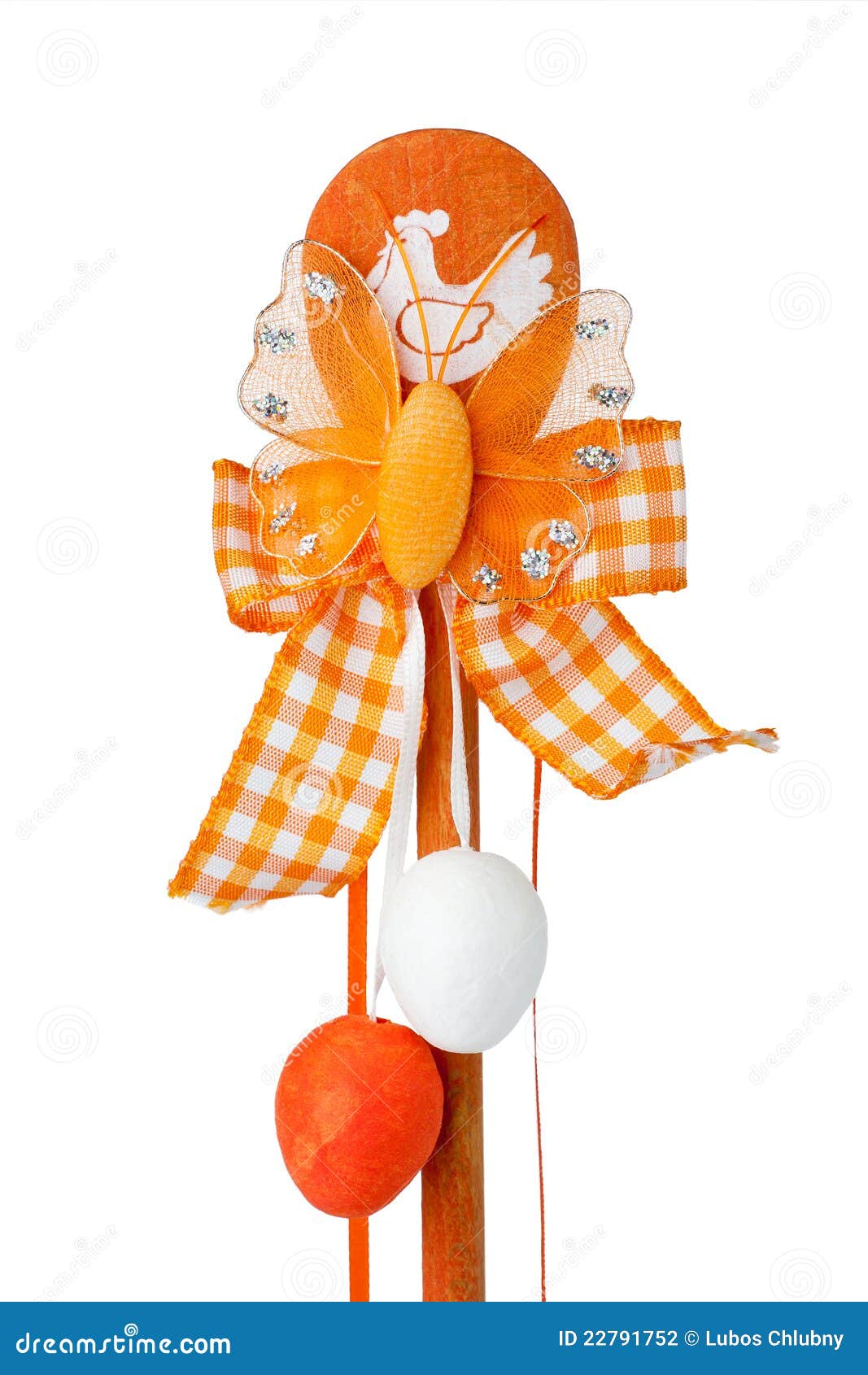 Easter decorations stock photo. Image of orange, christianity 22791752