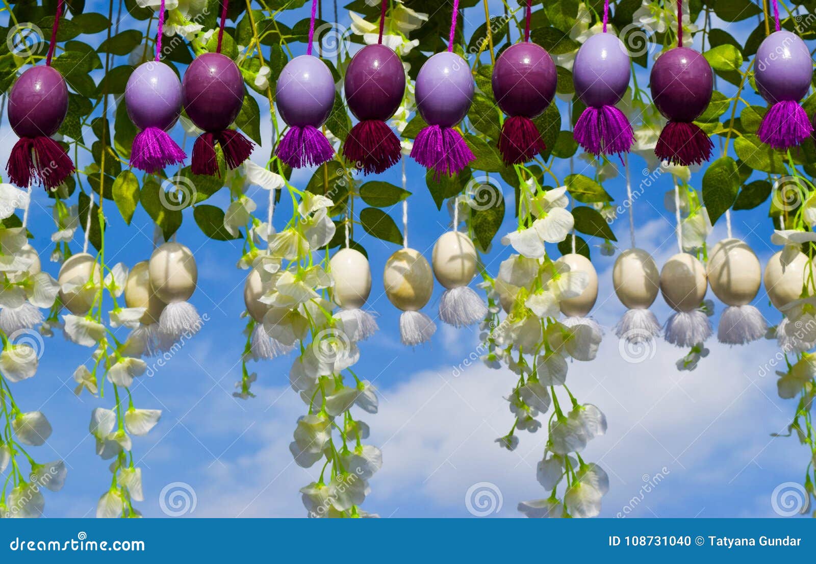 The Easter Decorations Stock Photo Image Of Outside 108731040