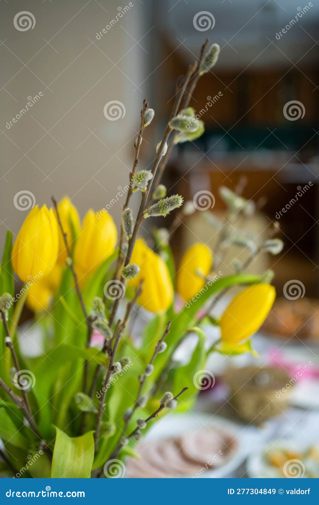 Easter Decorations Flowers Decoration Stock Image Image of easter