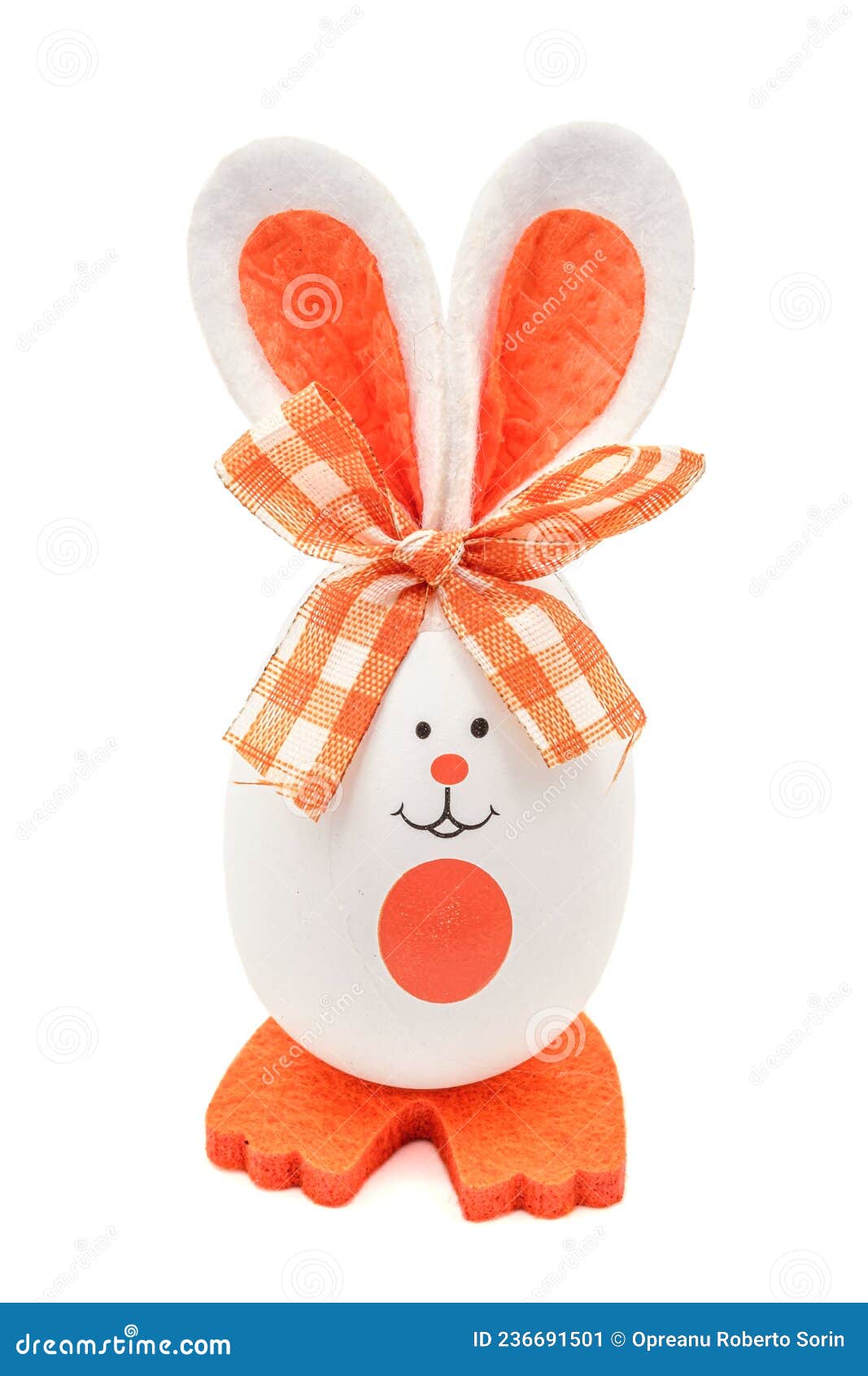 Easter Decorative Orange Bunny Stock Image Image of basket, adorable 236691501