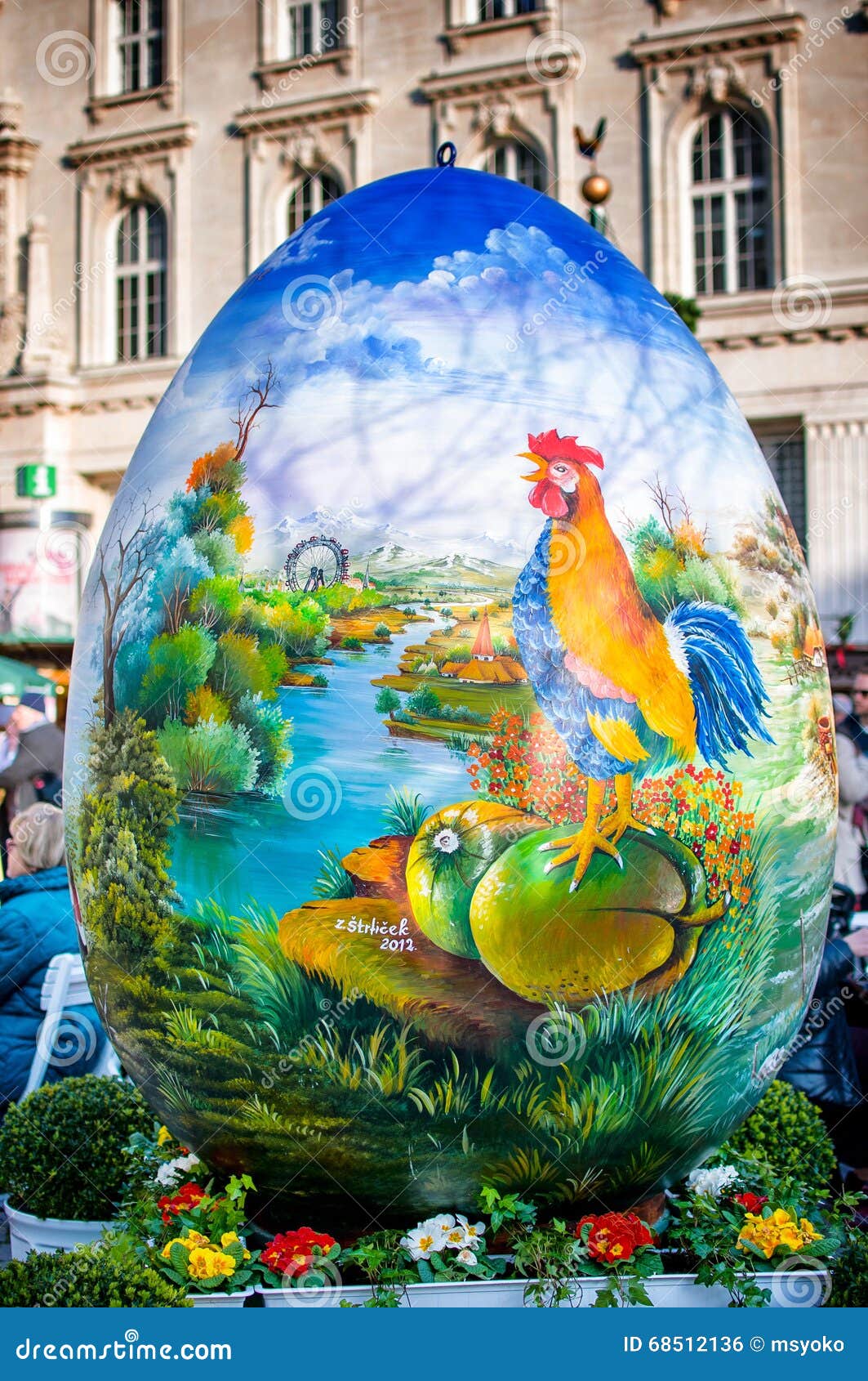 Easter egg in the city editorial photo. Image of easter 68512136