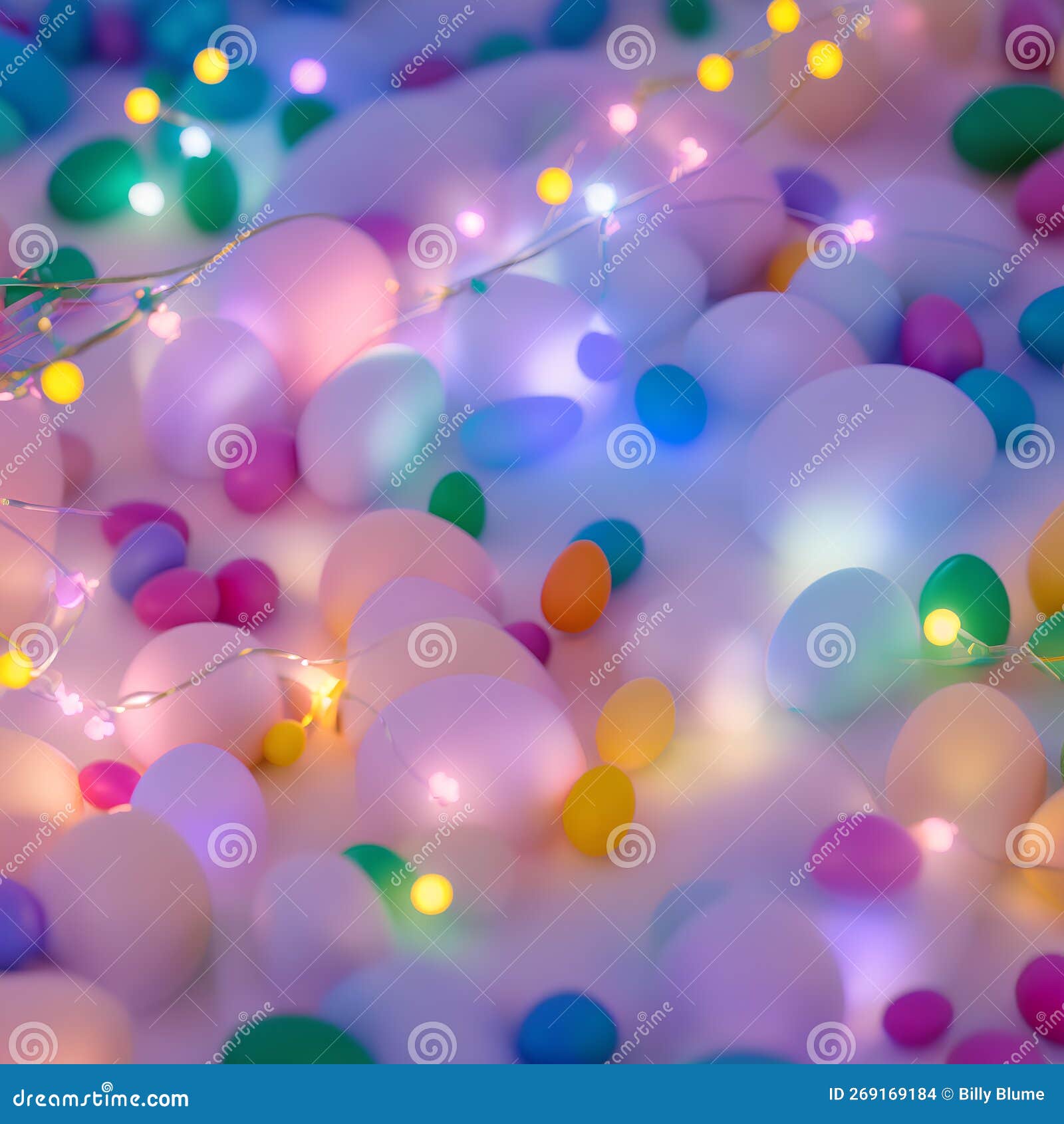 Easter Egg Colorful Pastel Pile of Eggs Holiday Background Seq 23 of 23