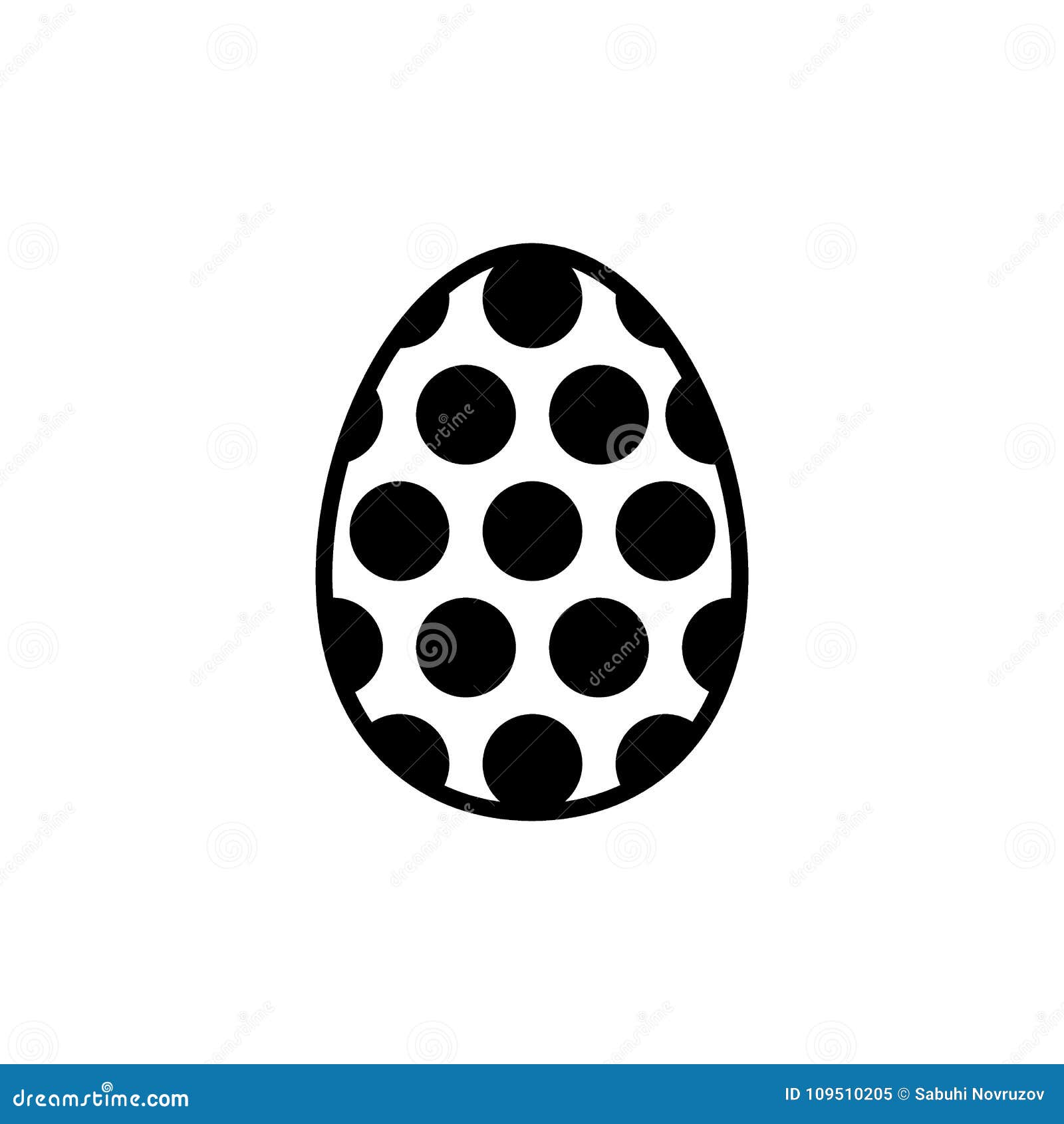 Download Easter Egg Dotted. Vector Icon. Two Easter Eggs. Flat ...