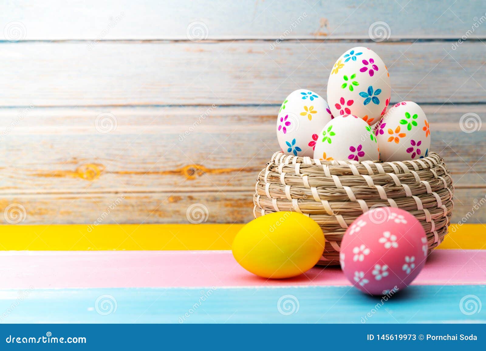 Easter Egg, Happy Easter Sunday Hunt Holiday Decorations Stock Image