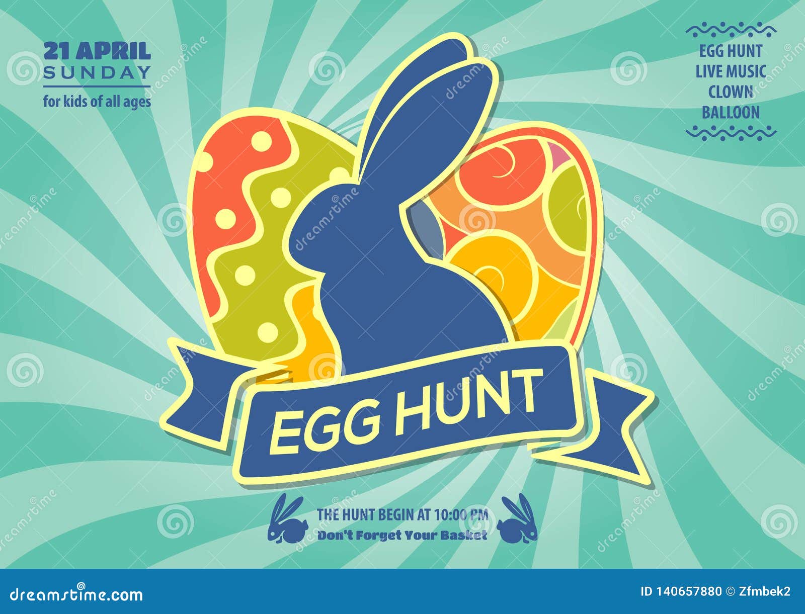 Easter Egg Hunt Poster Or Invitation Design With Eggs And Cute Bunny Vector Illustration Stock Vector Illustration Of Season Rabbit Easter Egg Hunt Poster Or Invitation Design With Eggs And Cute Bunny Vector Illustration Stock Vector Illustration Of Season Rabbit