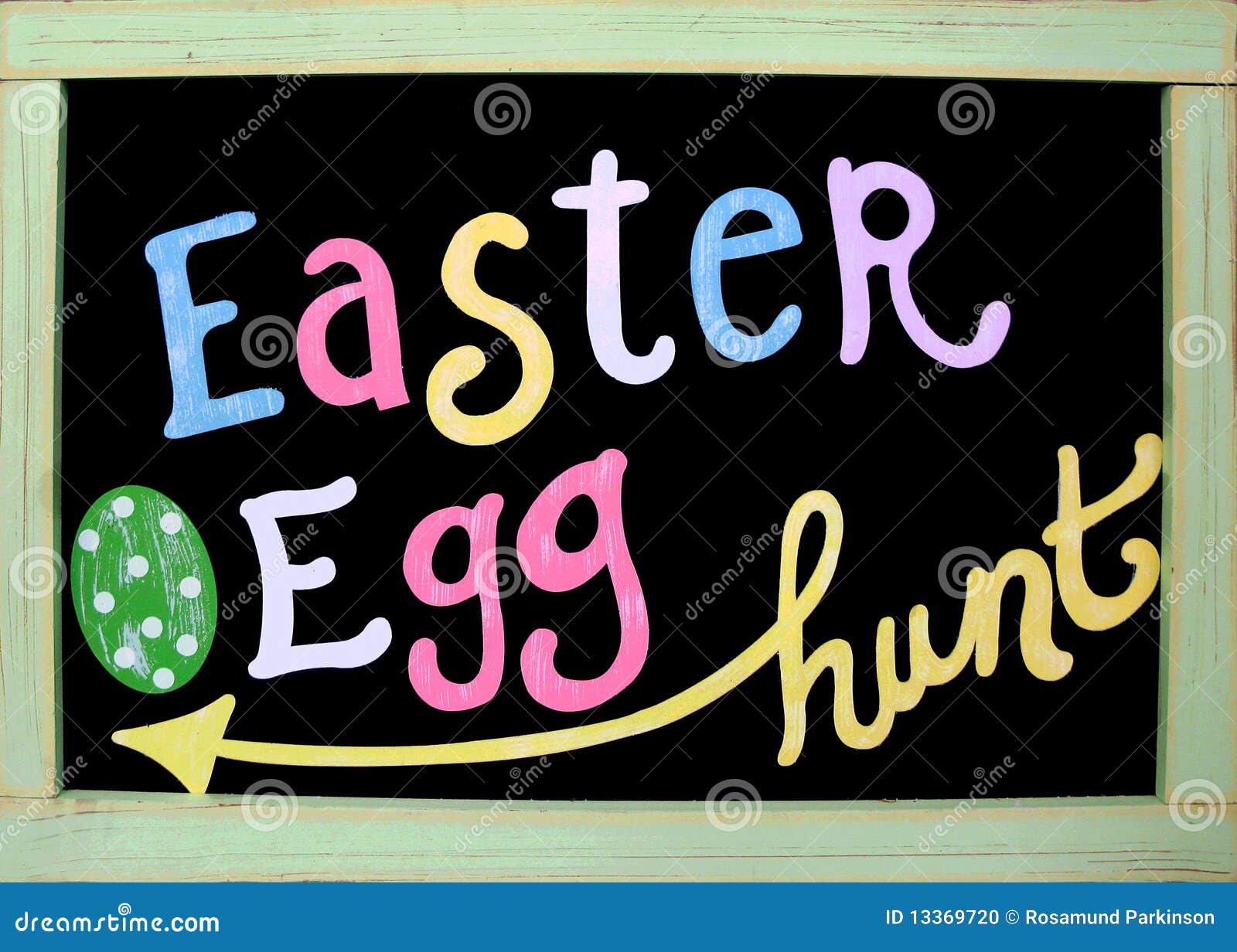 easter egg hunt sign