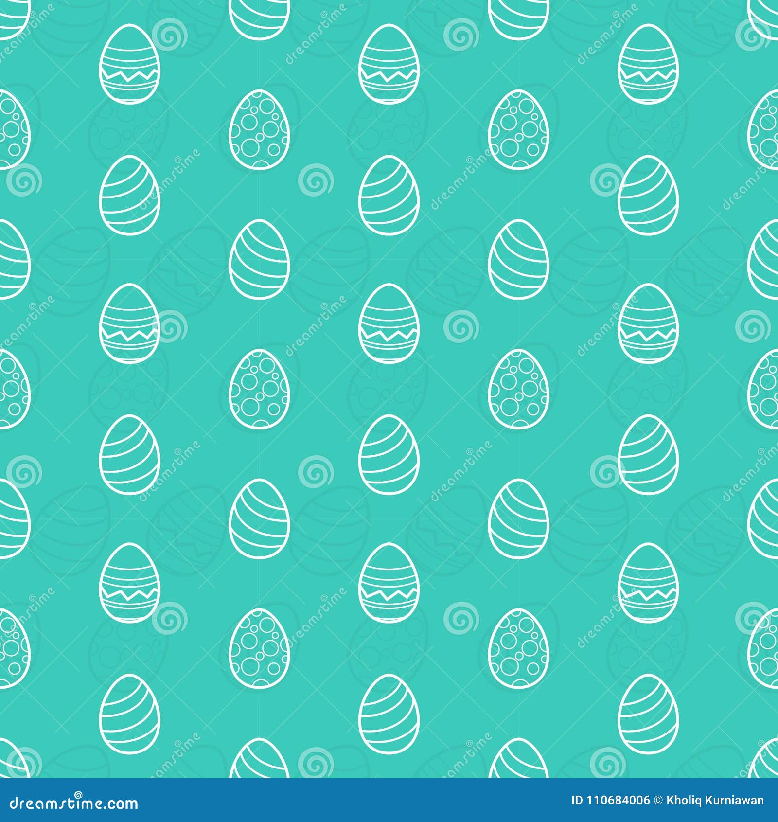 Download Easter Egg Icon Seamless Outline Pattern Stock Vector ...
