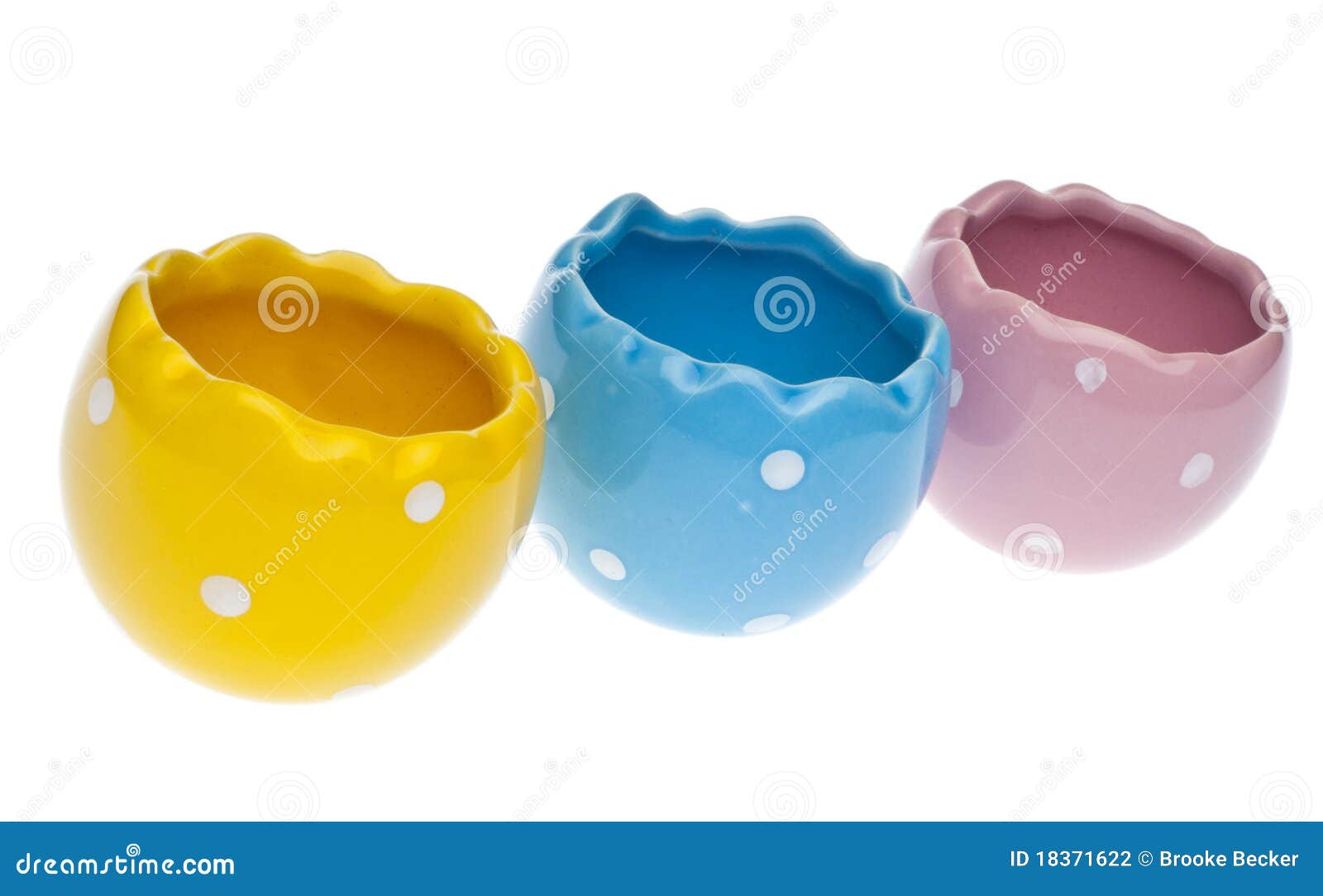 Easter Egg Shaped Bowls stock photo. Image of isolated 18371622