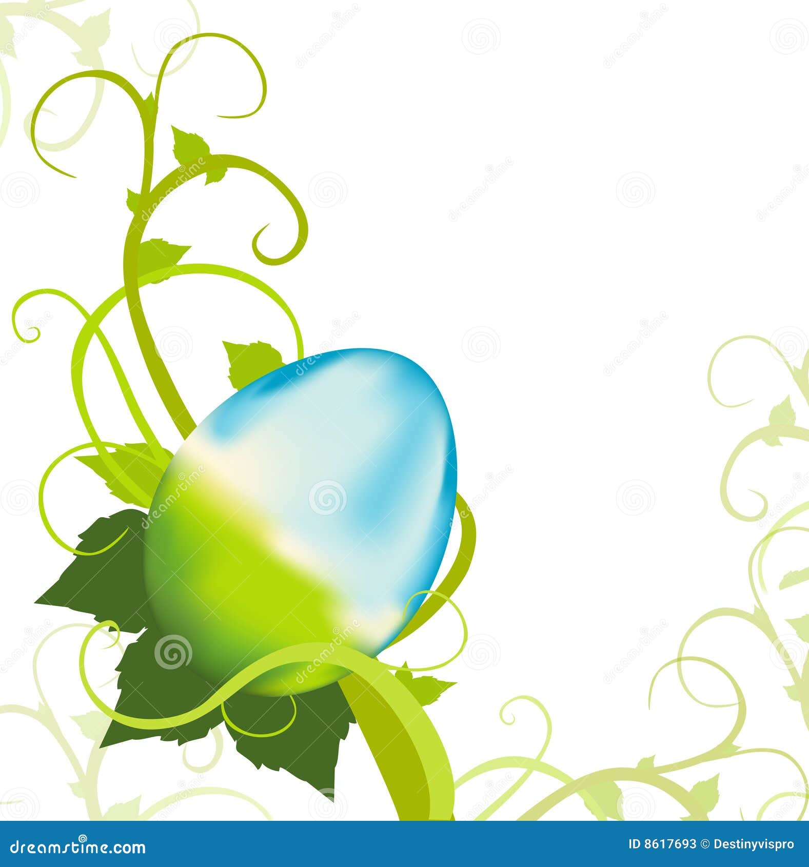 Easter Egg Vine stock illustration. Illustration of leaf 8617693