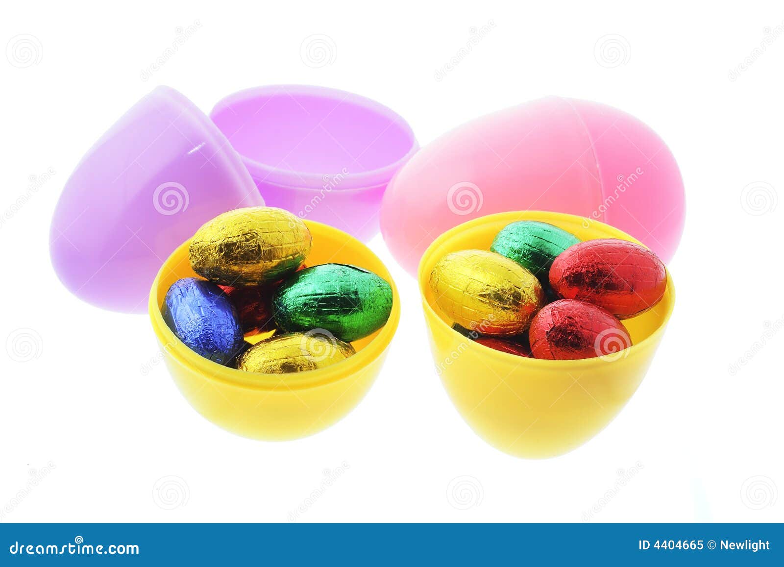 Easter Eggs stock image. Image of lollies, halves, colorful 4404665
