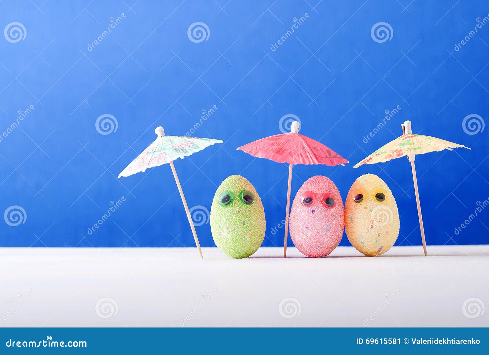 Easter eggs on the beach stock image. Image of recreation 69615581