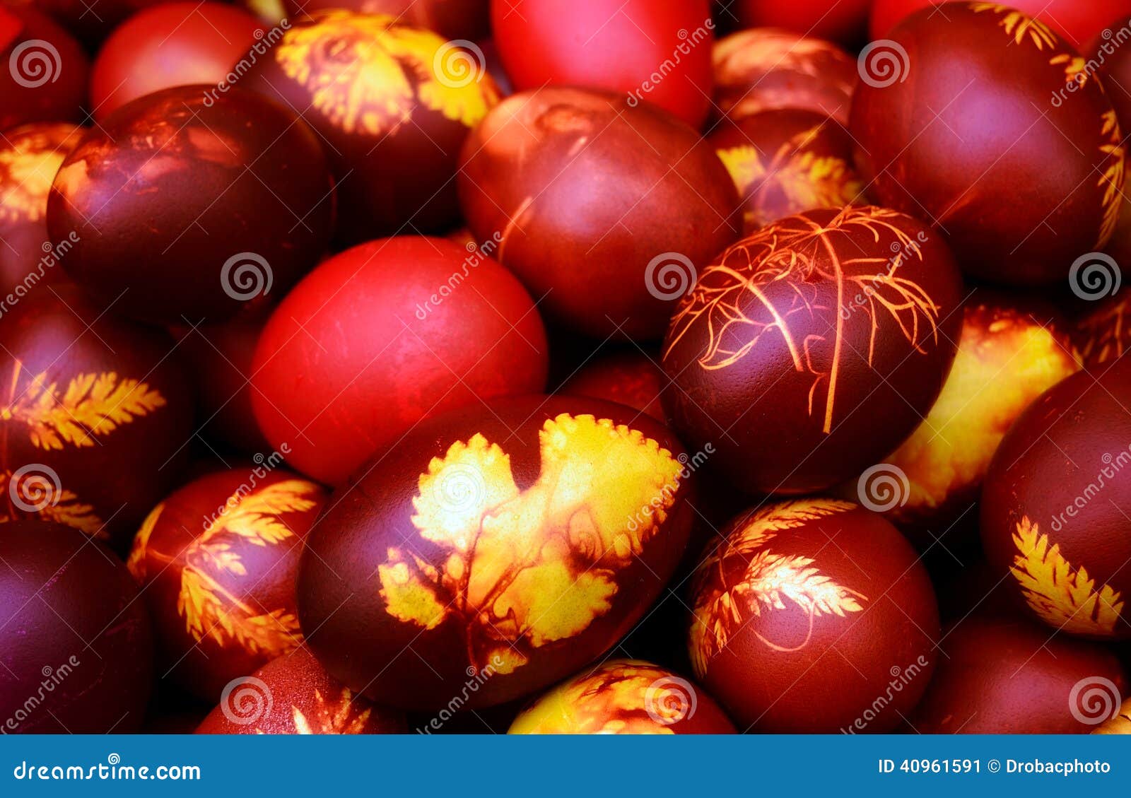 Easter eggs stock image. Image of closeup, traditional 40961591