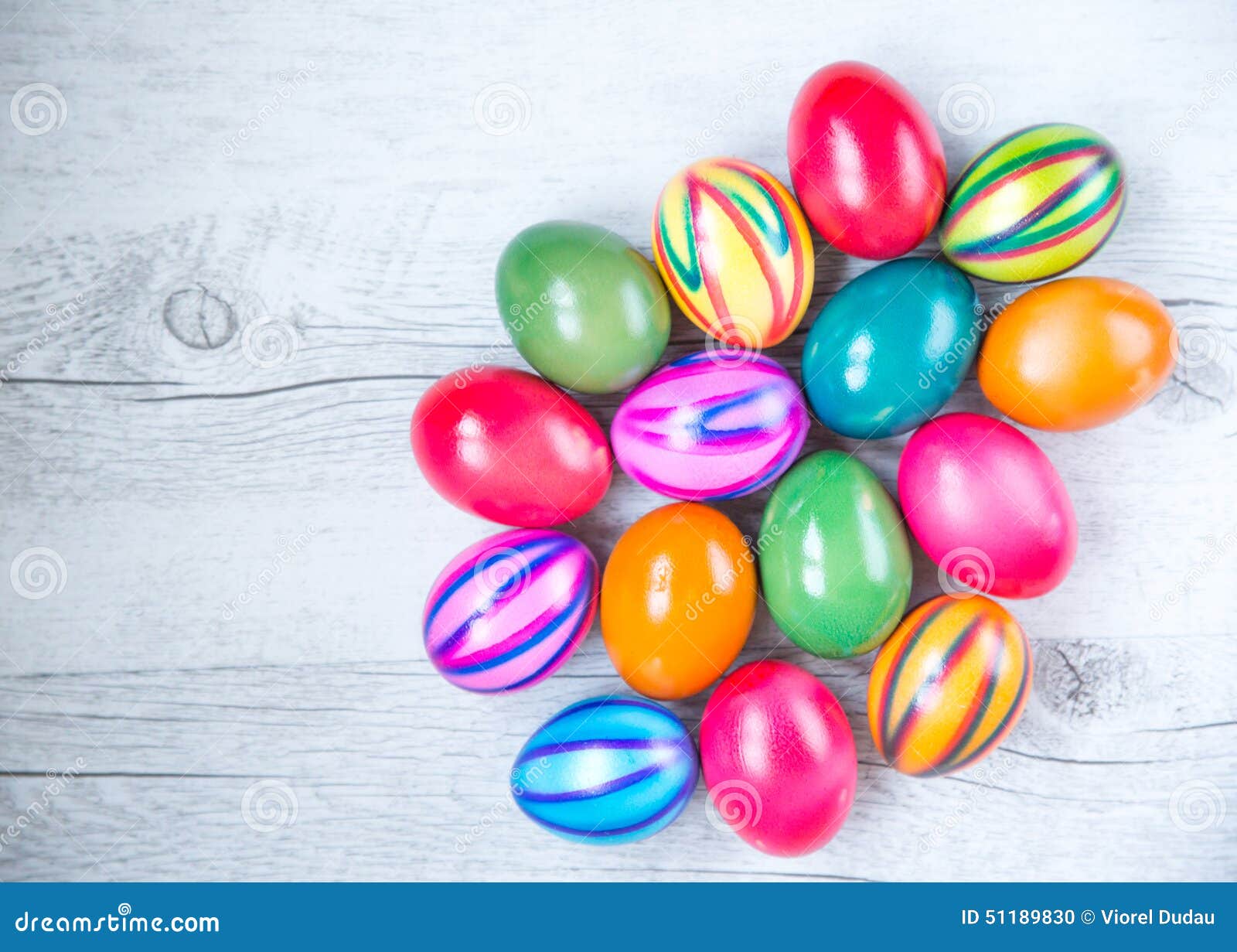 Easter Eggs in Different Colors Stock Photo - Image of folk, close ...