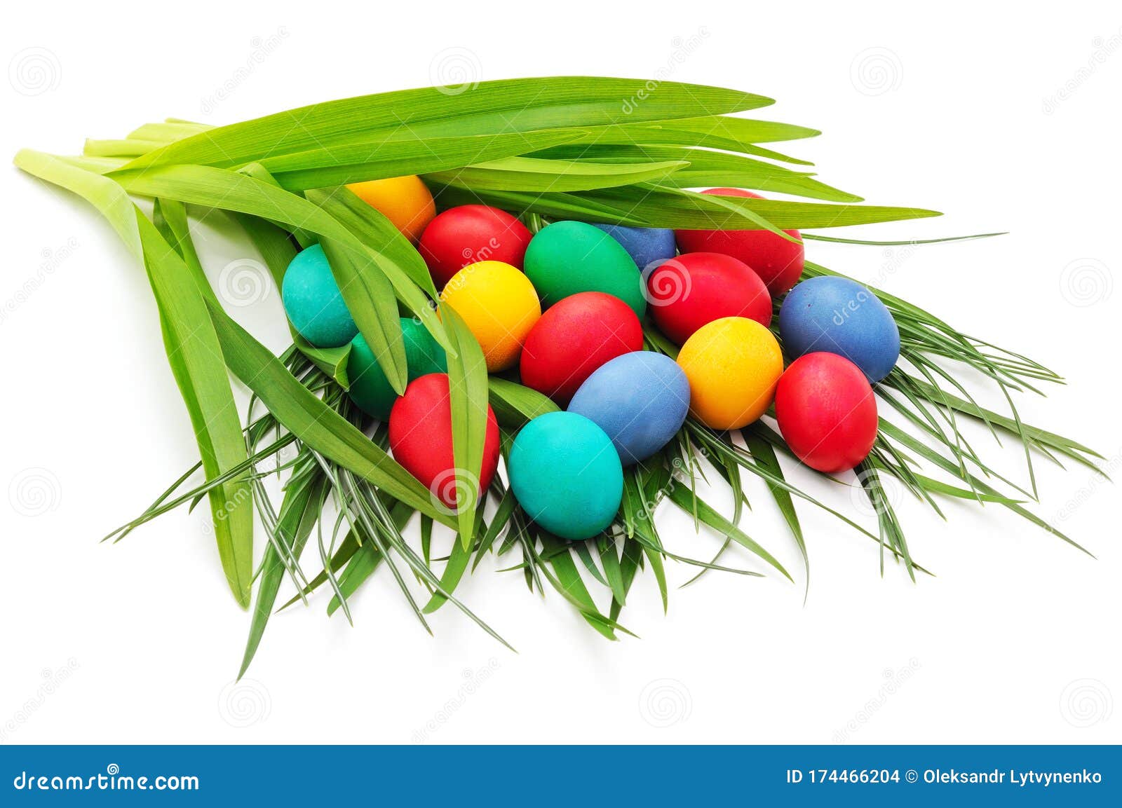 Easter eggs on the grass stock photo. Image of eggs 174466204