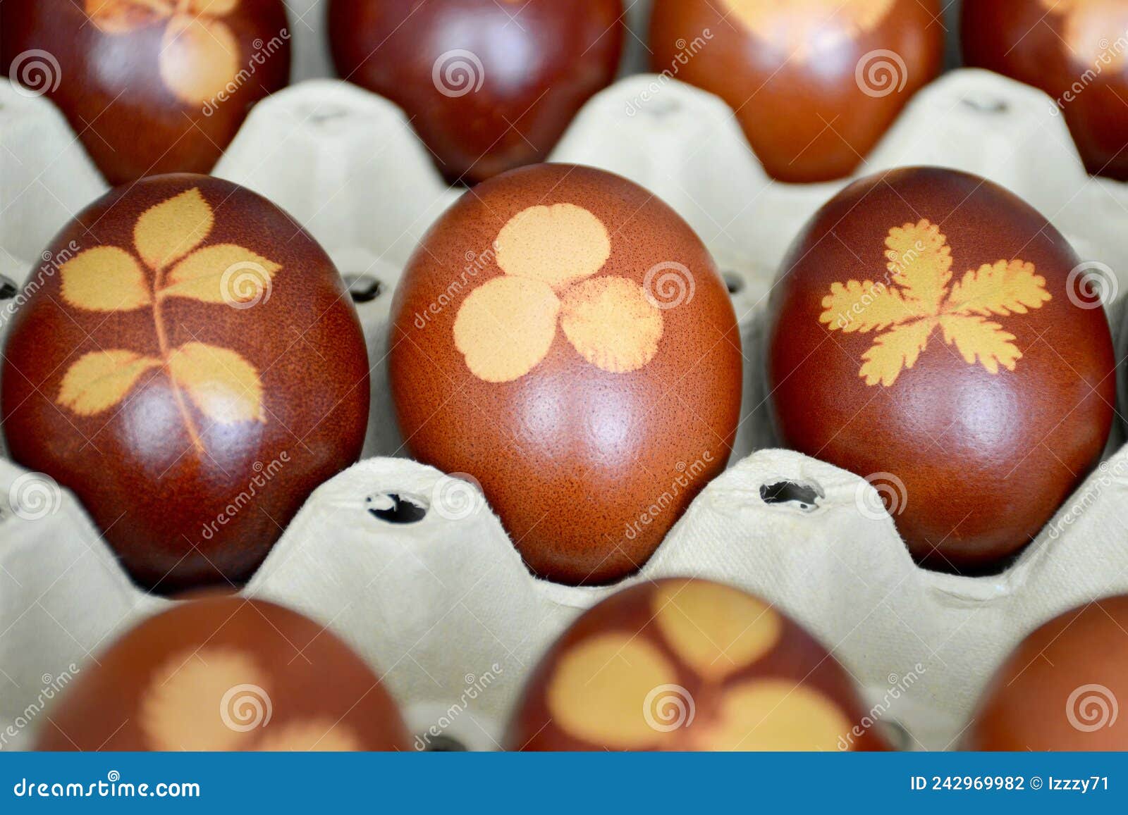 Easter Eggs Dyed with Onion Skins Stock Photo Image of background, greens 242969982