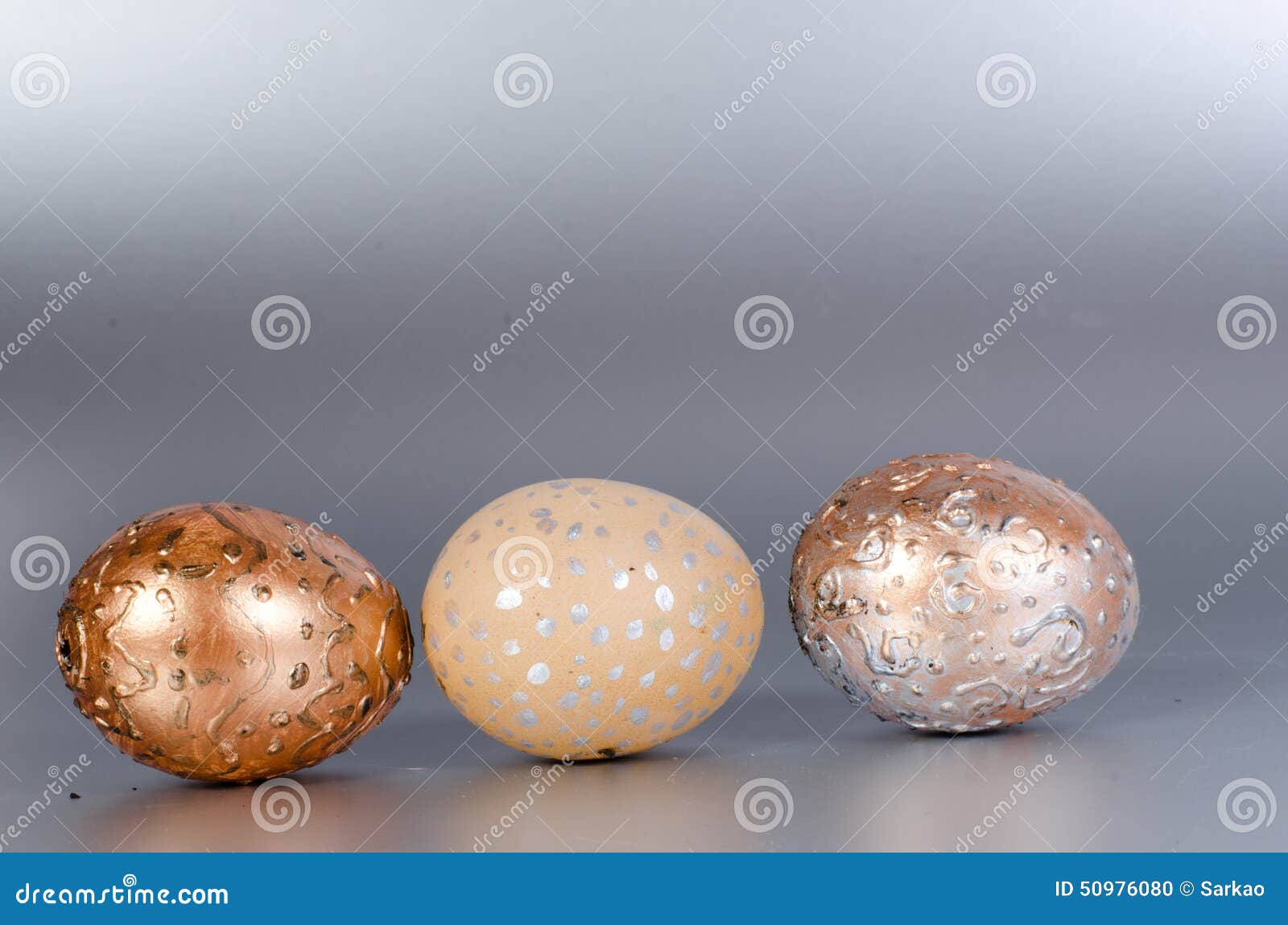 Easter eggs stock photo. Image of holiday, silver, decorated - 50976080