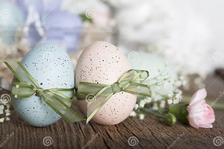 Easter Eggs stock image. Image of blue, pink, springtime - 66265193
