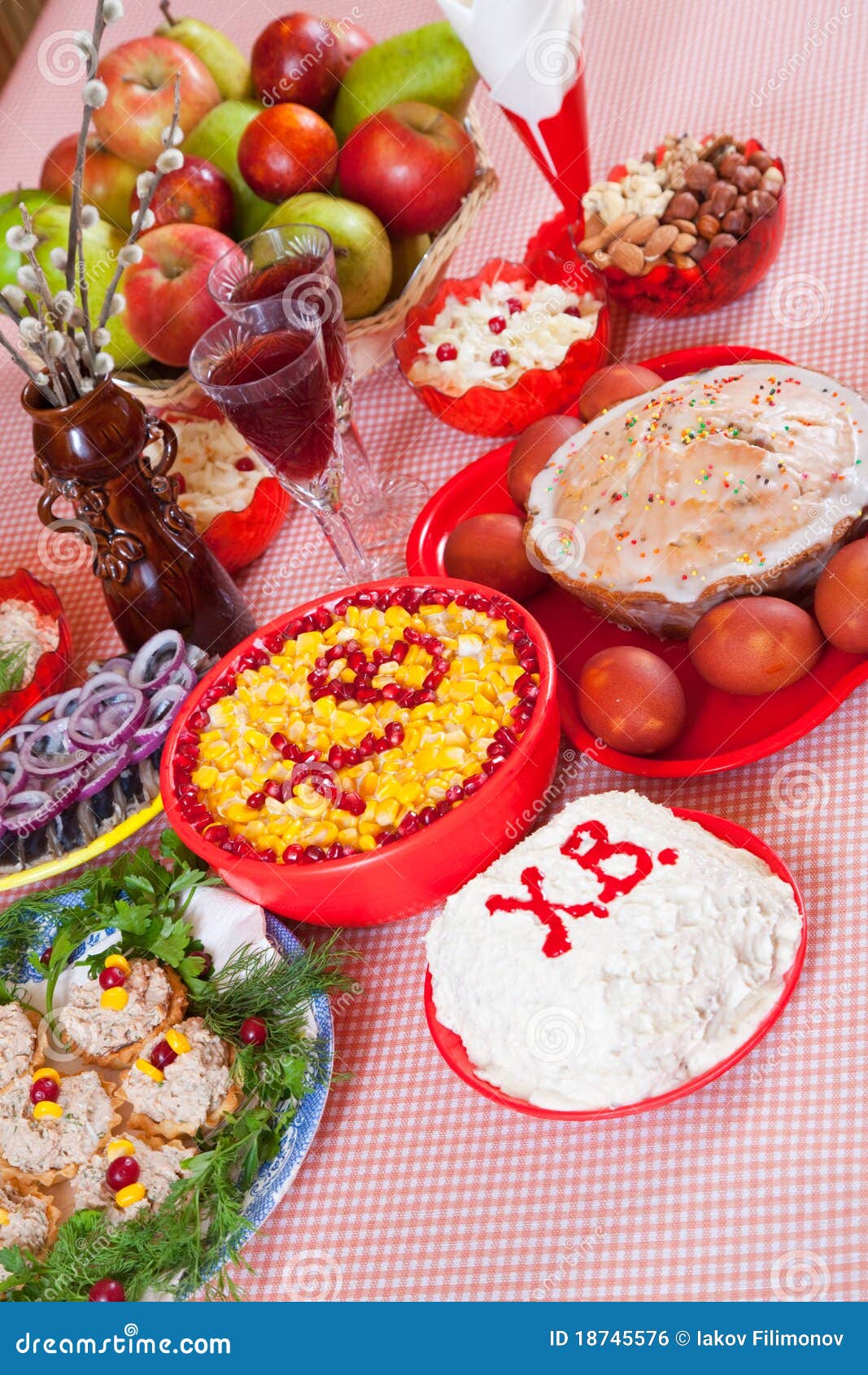 Easter food stock photo. Image of prepared, holiday, baked 18745576