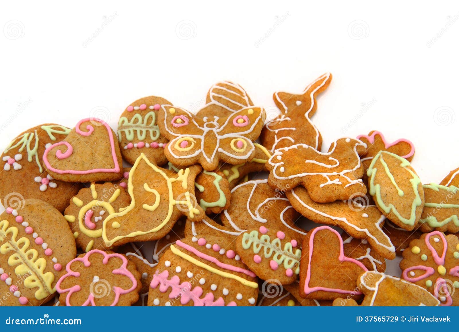 Easter Gingerbread Cookies Czech Tradition Stock Image Image of