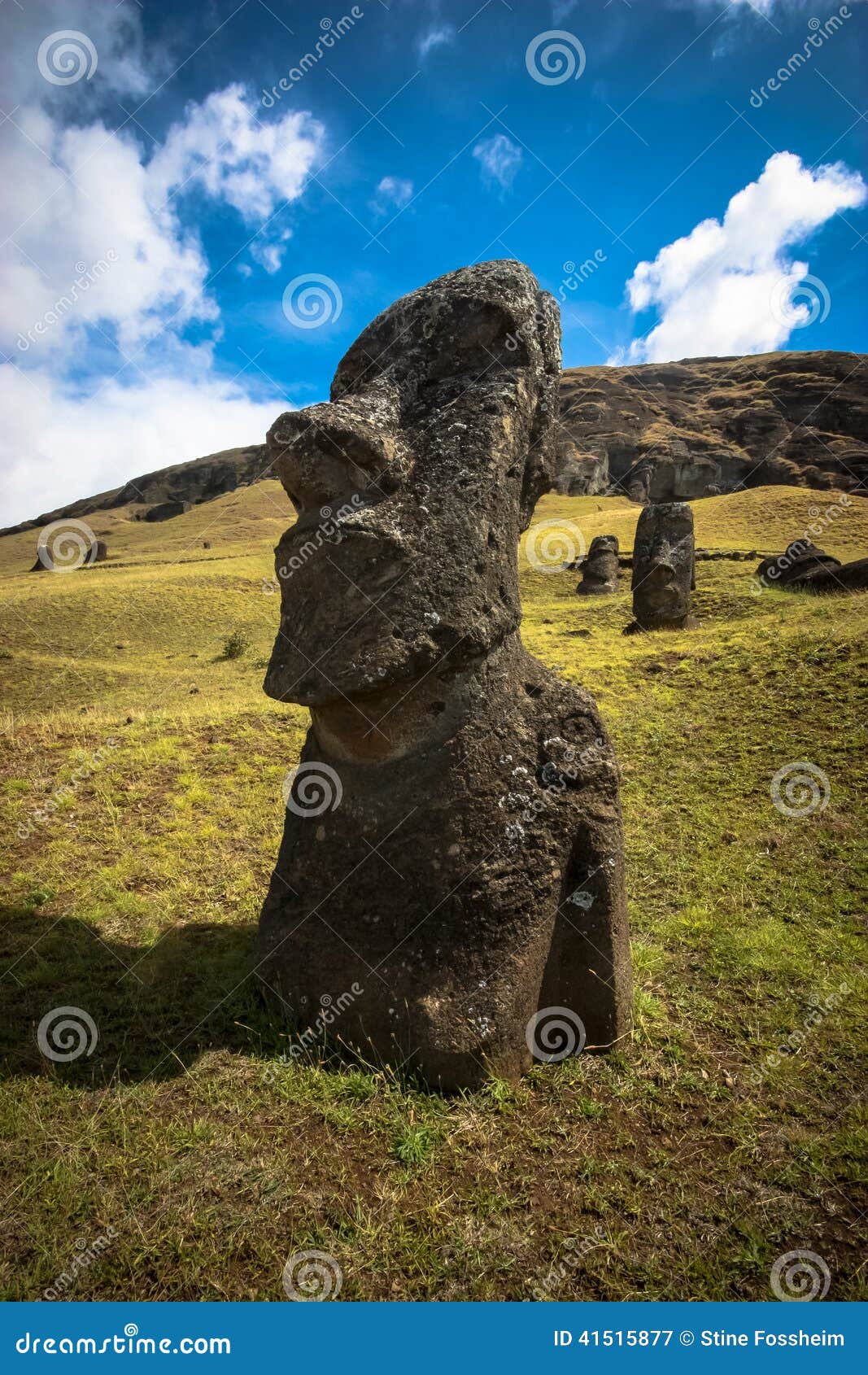 Easter Island Moai stock image. Image of moai, lonely 41515877