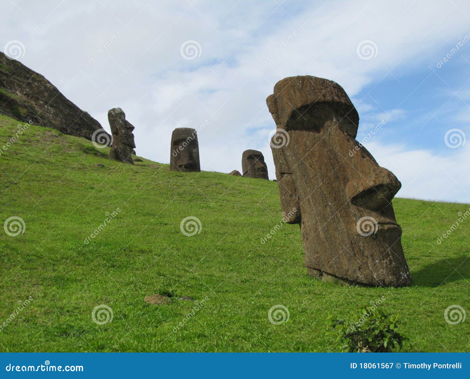 easter island rapa nui moai at rano raraku