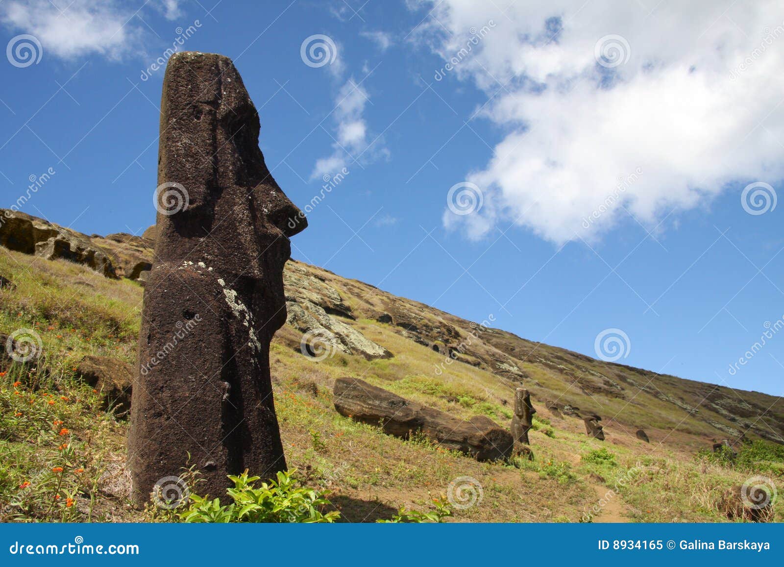 Easter Island statue stock image. Image of monument, destination 8934165