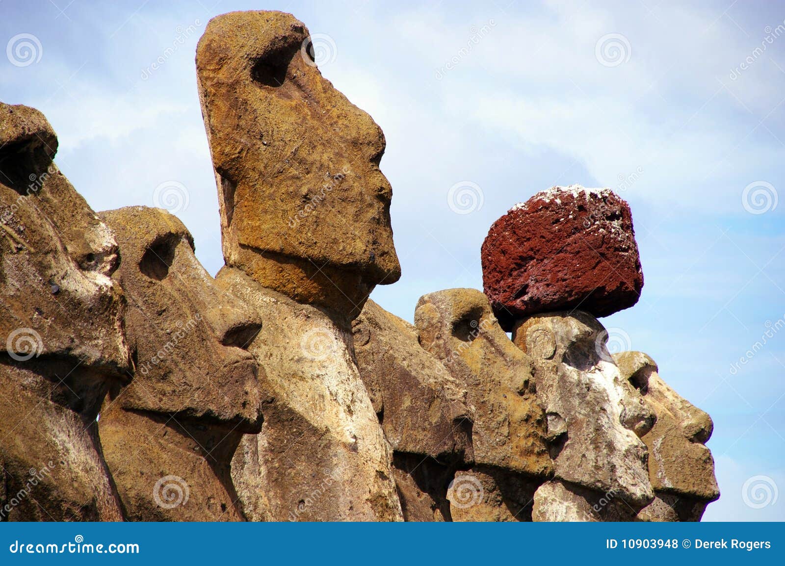 Easter Island Statues Tongariki Stock Photo Image of civilisation