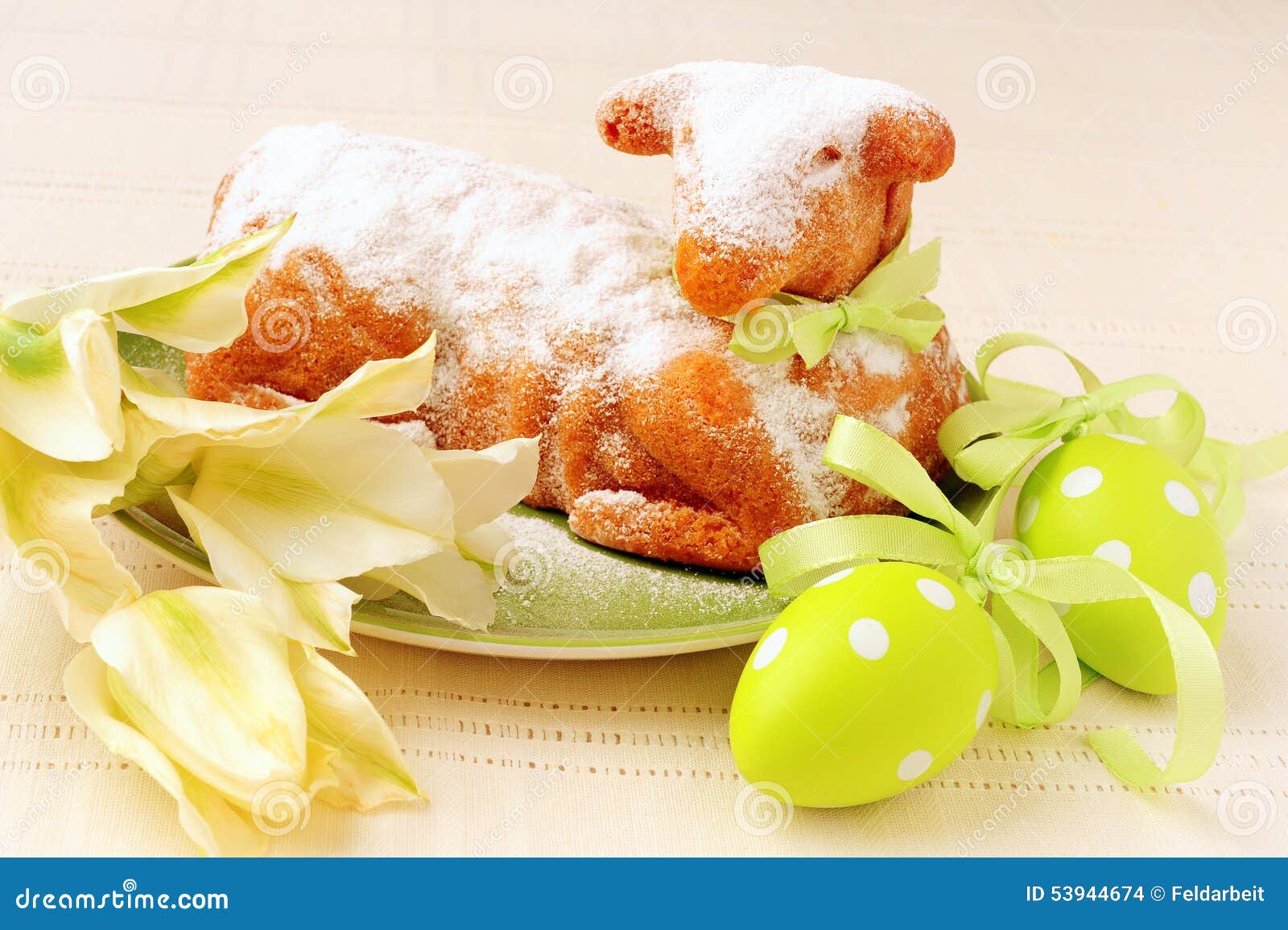 Easter lamb cake stock photo. Image of sweet, traditionally - 53944674