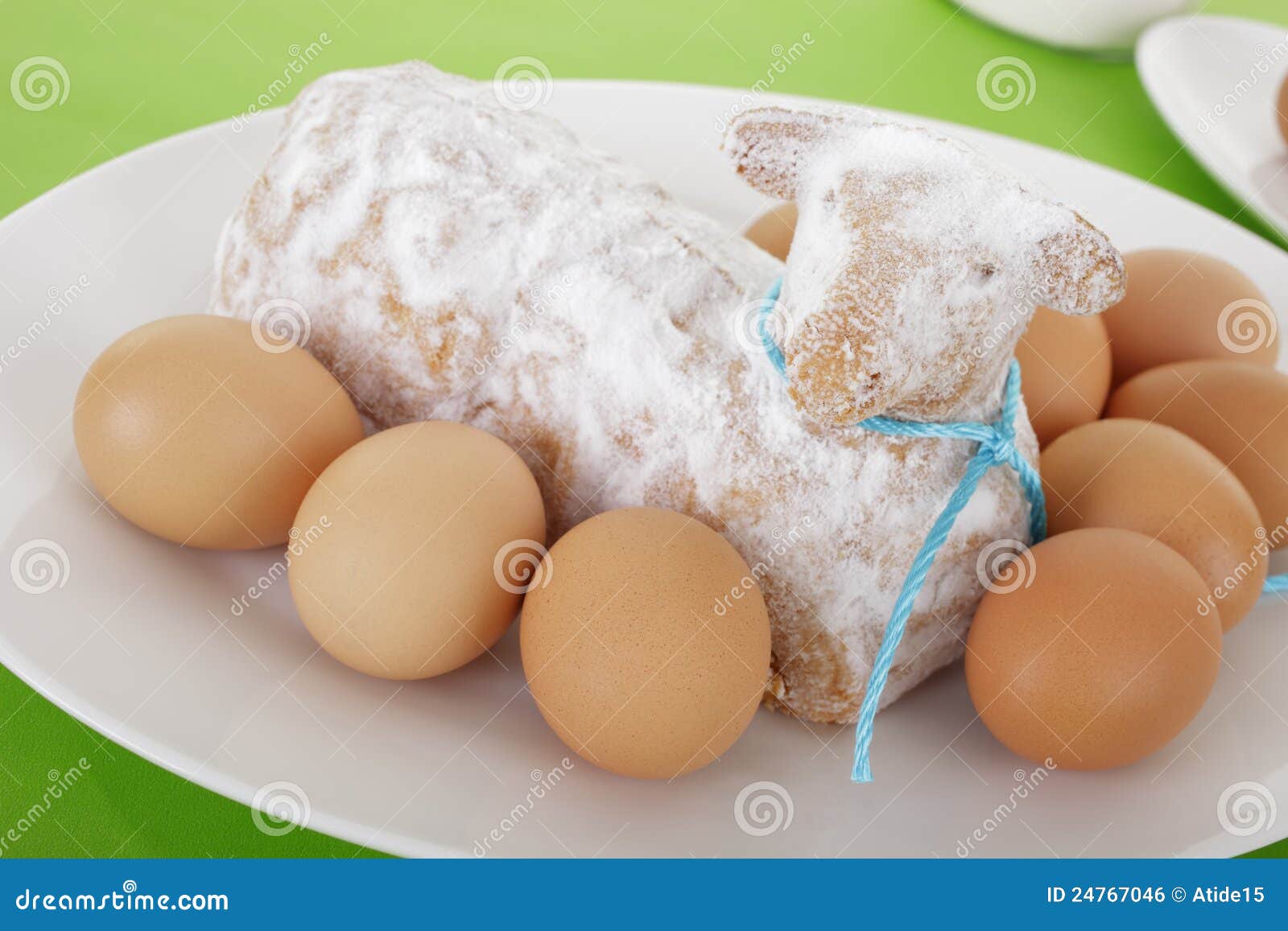 Easter lamb with eggs stock photo. Image of food, bakery 24767046