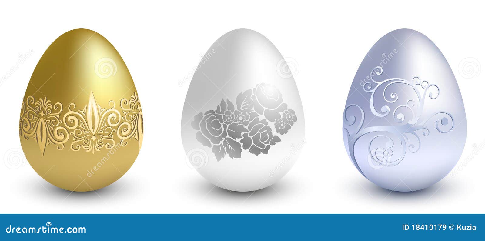 Easter metal eggs stock vector. Illustration of religion 18410179