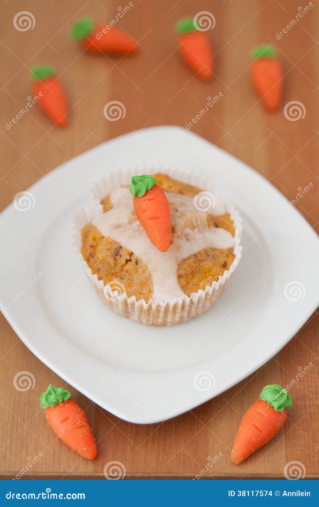 Easter Muffins stock photo. Image of carrot, closeup 38117574