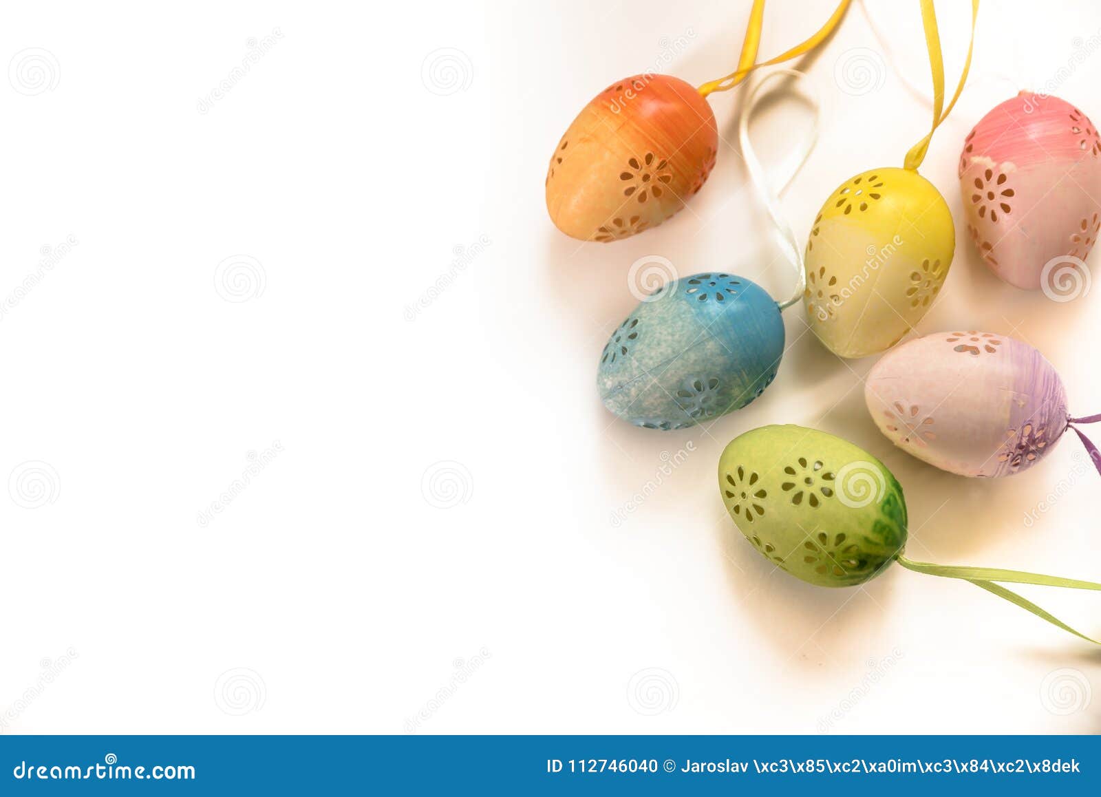 Easter Picnic Eggs Decoration on Easter Holiday Traditional Easter Eggs  Painted Decoration on White Background Stock Photo - Image of spring, eggs:  112746040