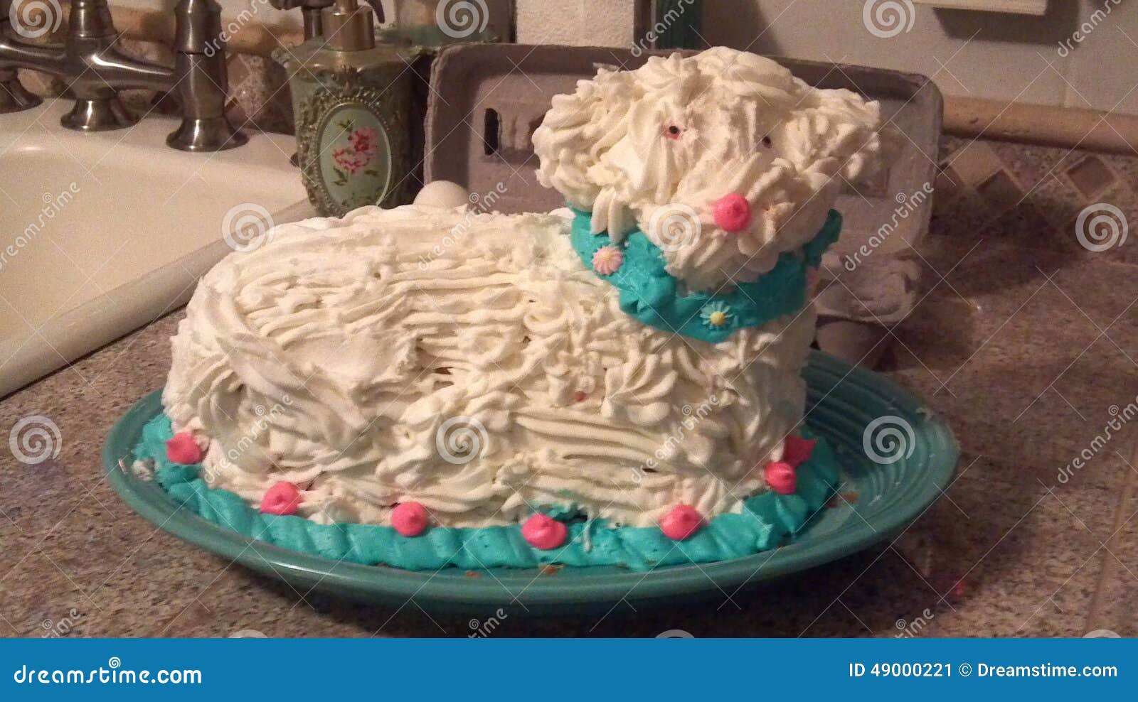 Easter Polis lamb cake stock image. Image of cake, polish 49000221