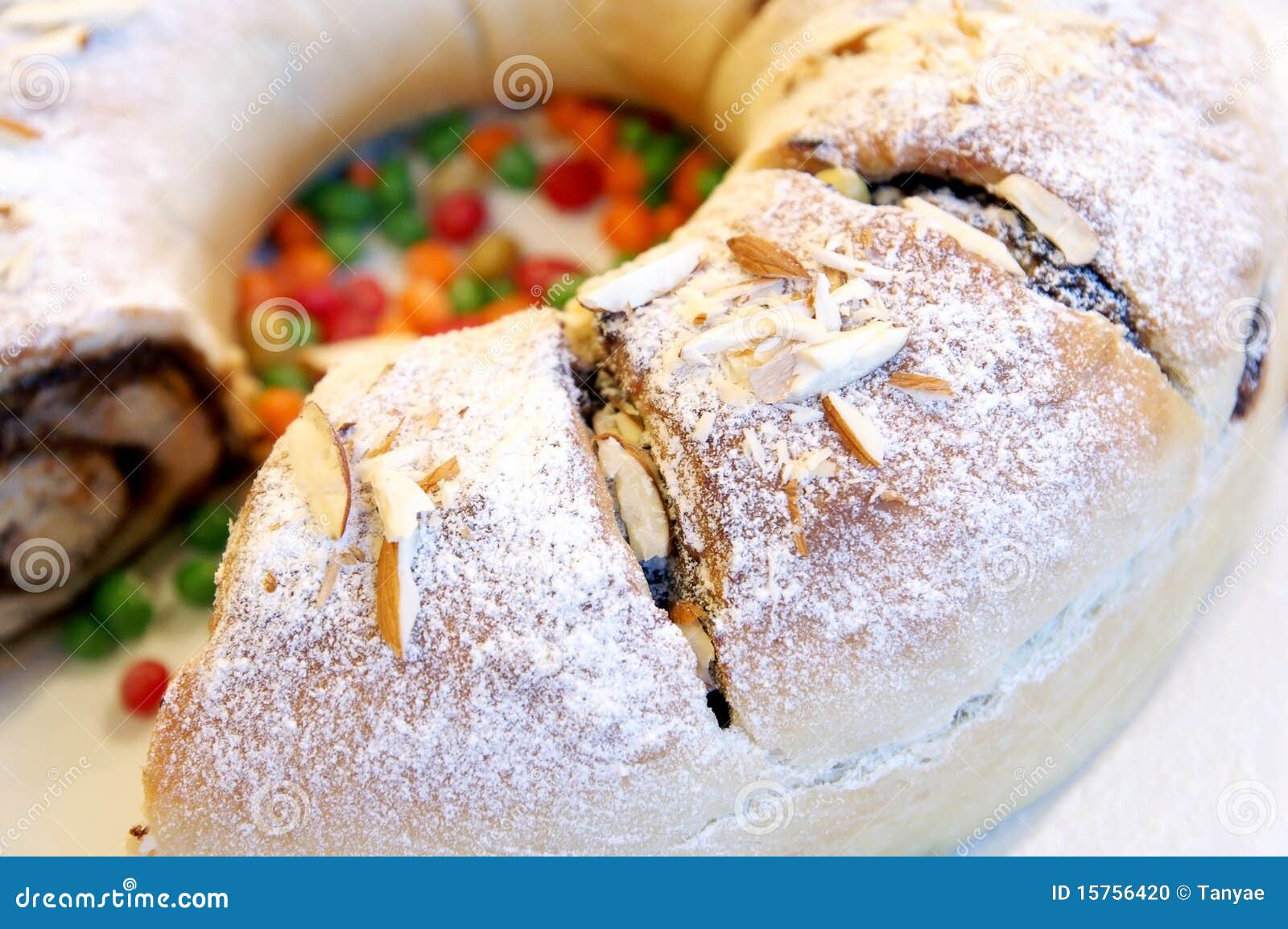 Easter Roll with Plums and Almond Stock Photo Image of cake, roll 15756420