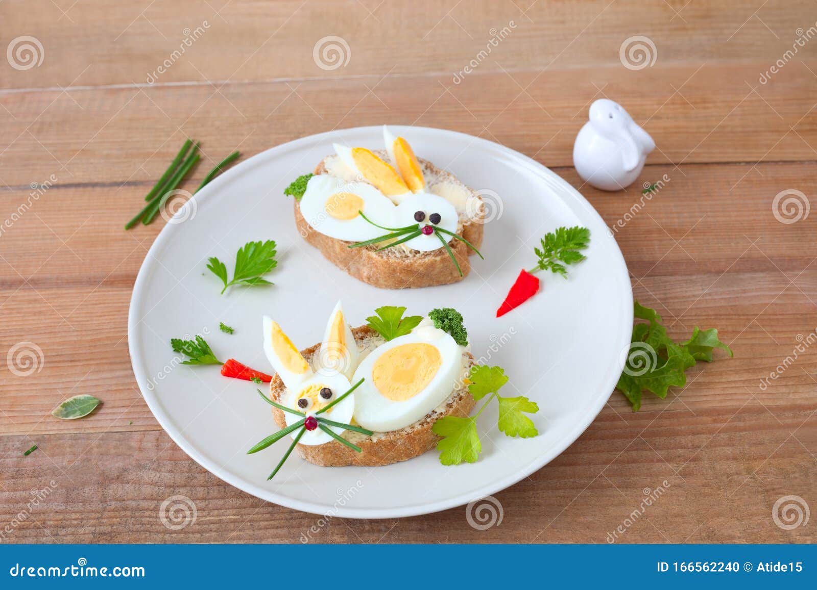 Easter sandwiches stock photo. Image of idea, pepper 166562240
