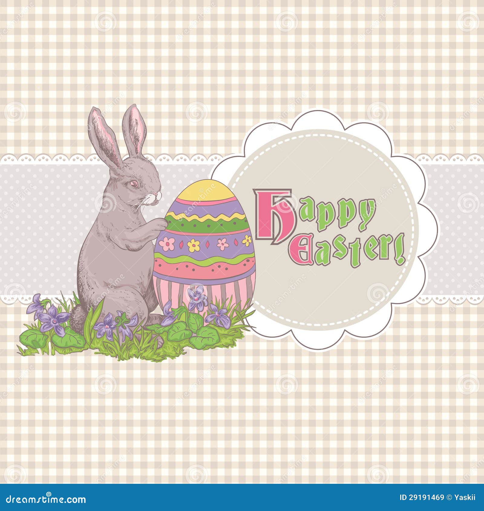 Easter template stock vector. Illustration of frame, decoration 29191469