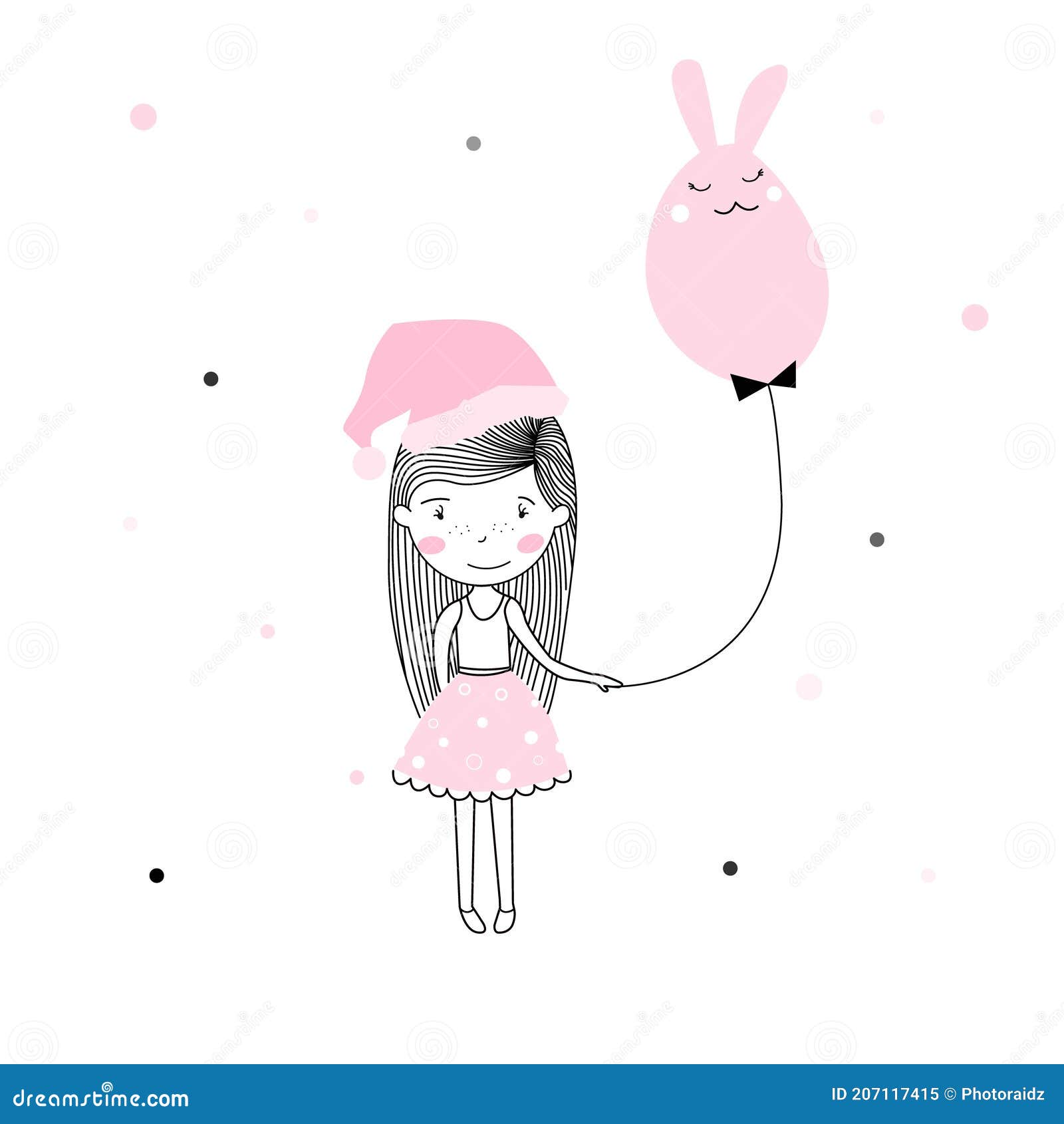 easter themed cute kids characters