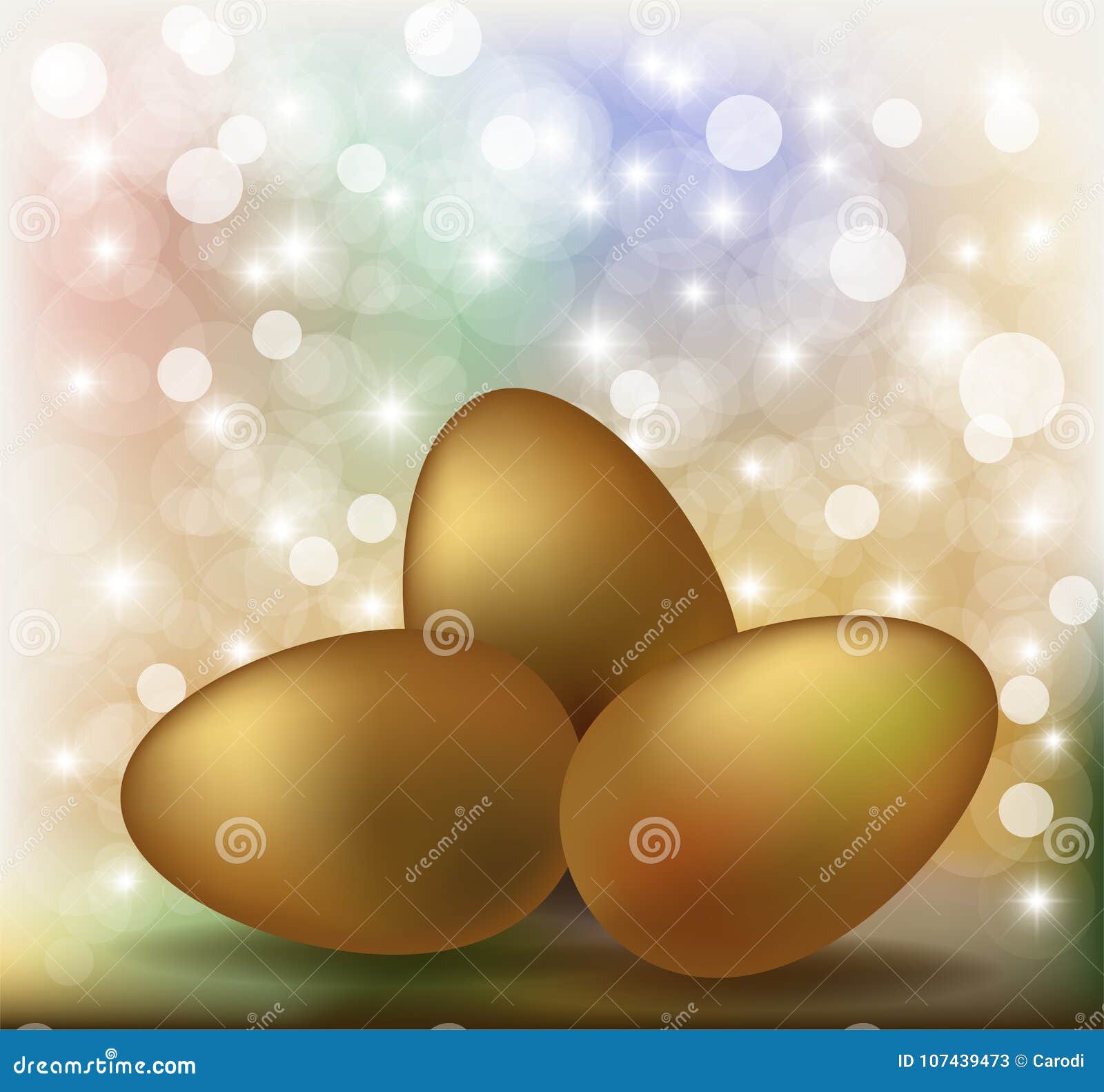 Easter Wallpaper With Golden Eggs Vector Stock Vector Illustration Of Baptism Background
