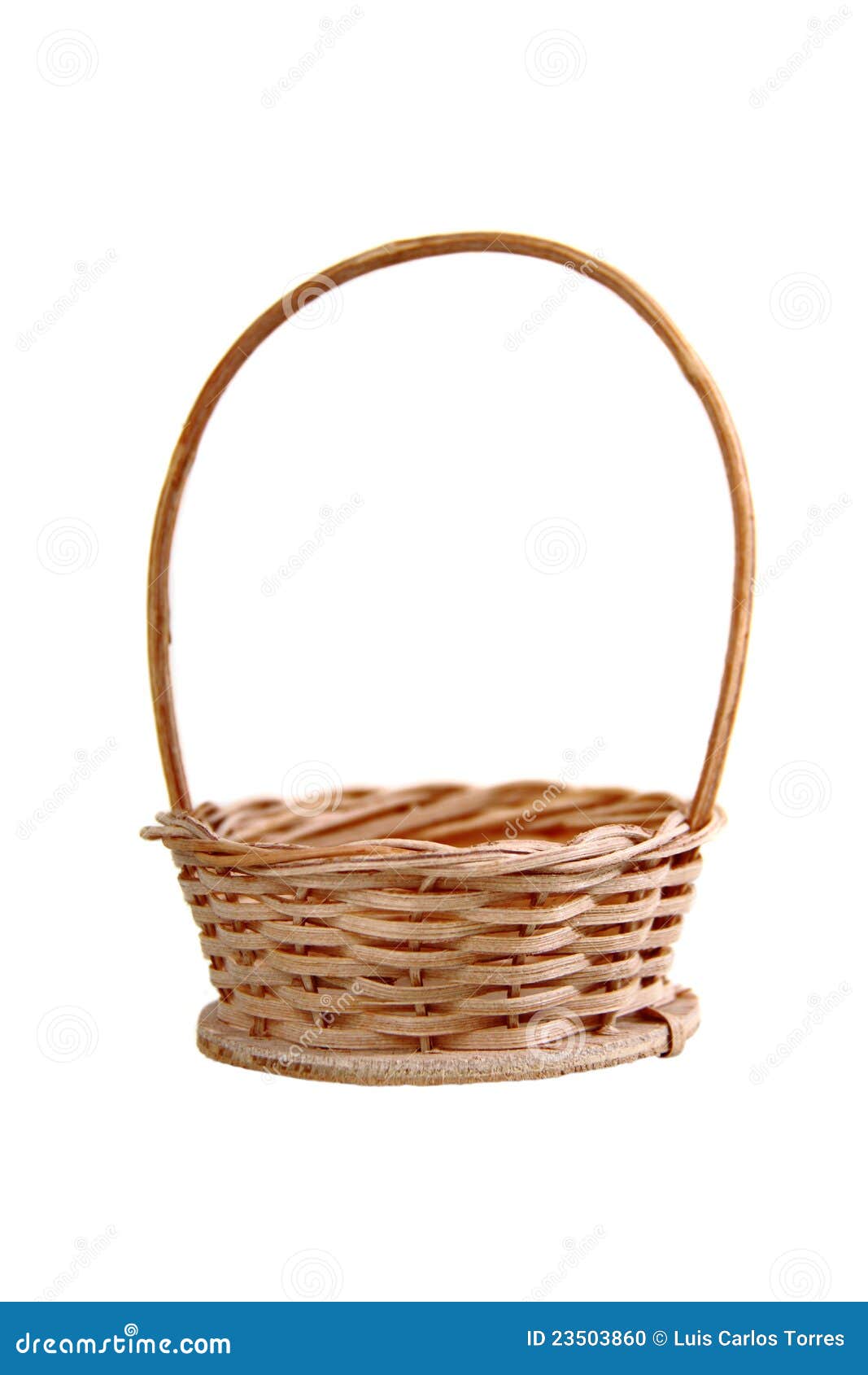Easter wicker basket stock photo. Image of wicker, gift 23503860