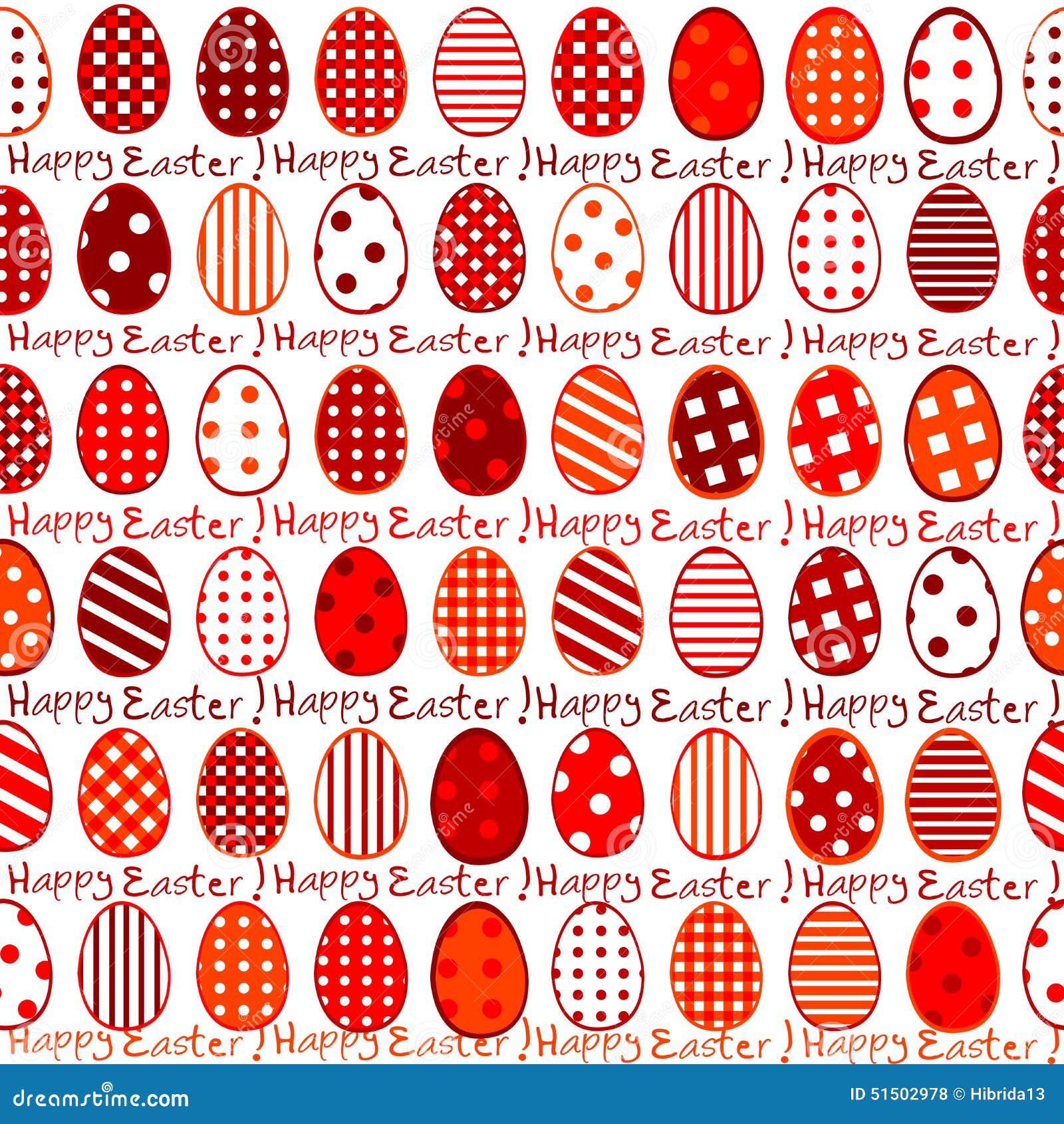 Easter Wrapping Paper Seamless Pattern Stock Vector - Illustration